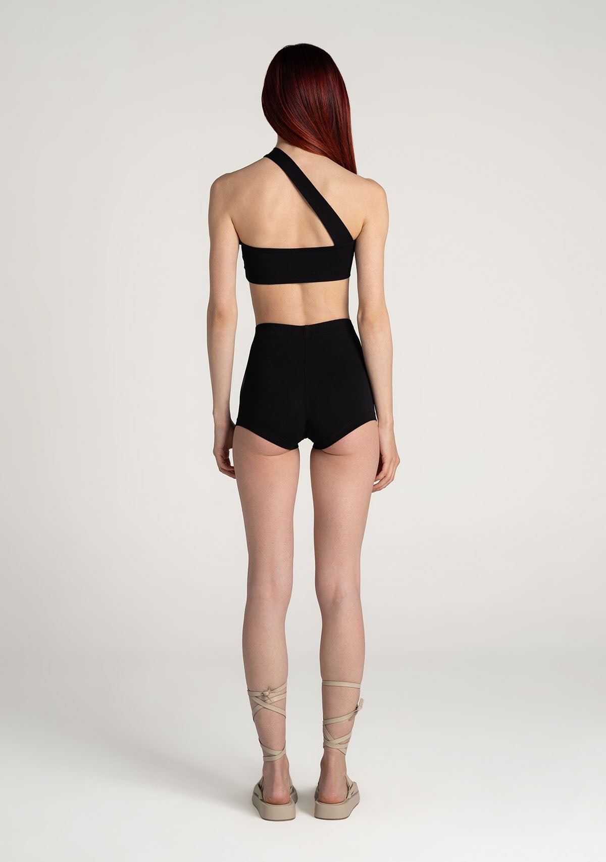 Tiny-Siyah Yüksek Bel Dar Boxer-Boyshort Külot-2-Milagron.com