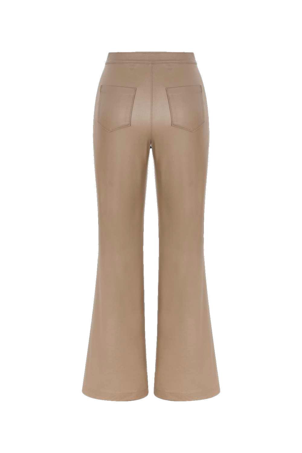 Tiny Store-Suni Deri Kahve Palazzo Pantolon-Deri Pantolon-2-Milagron.com