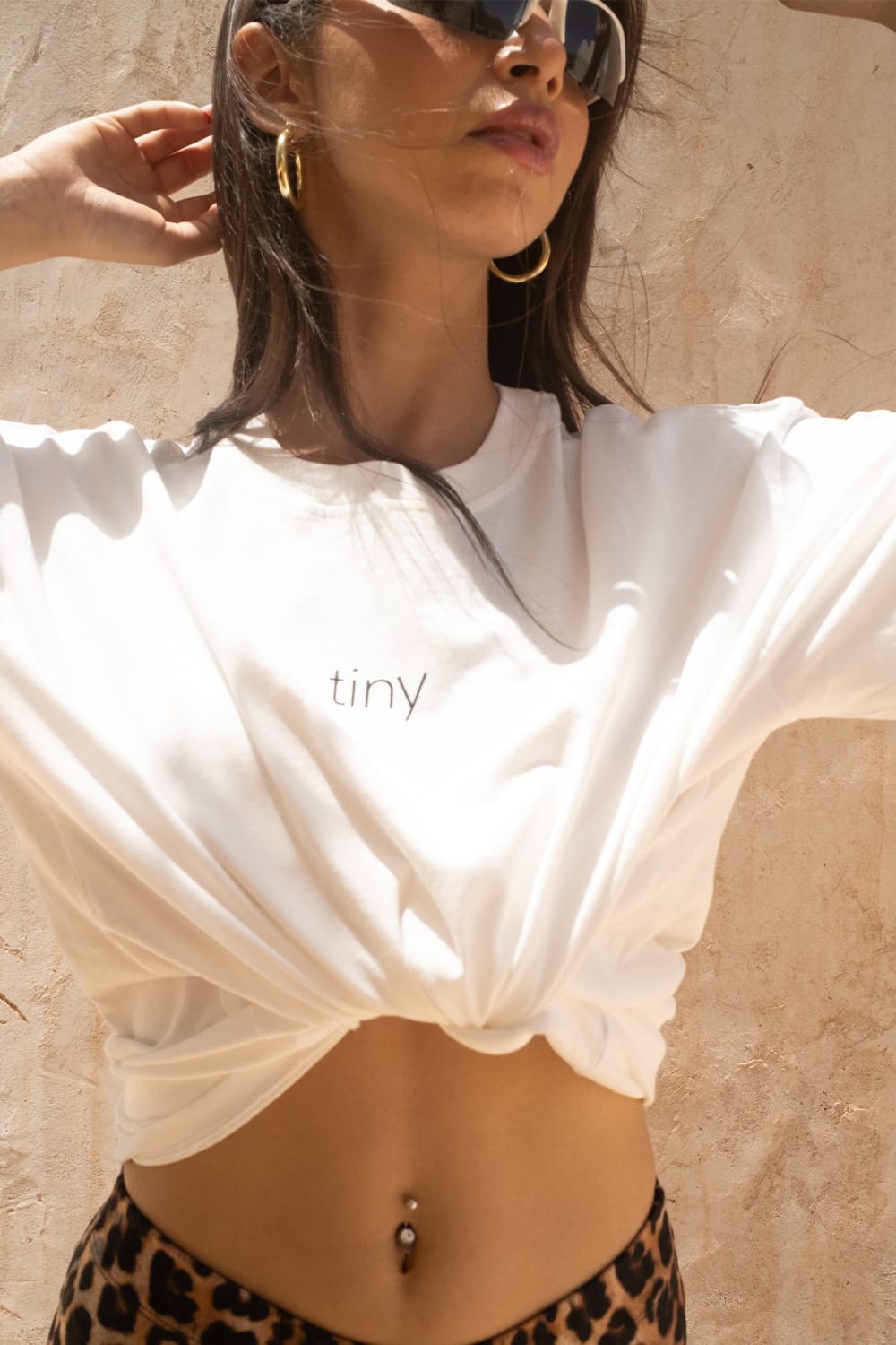 Tiny-Tiny Oversize Beyaz Tişört-T-Shirts-2-Milagron.com