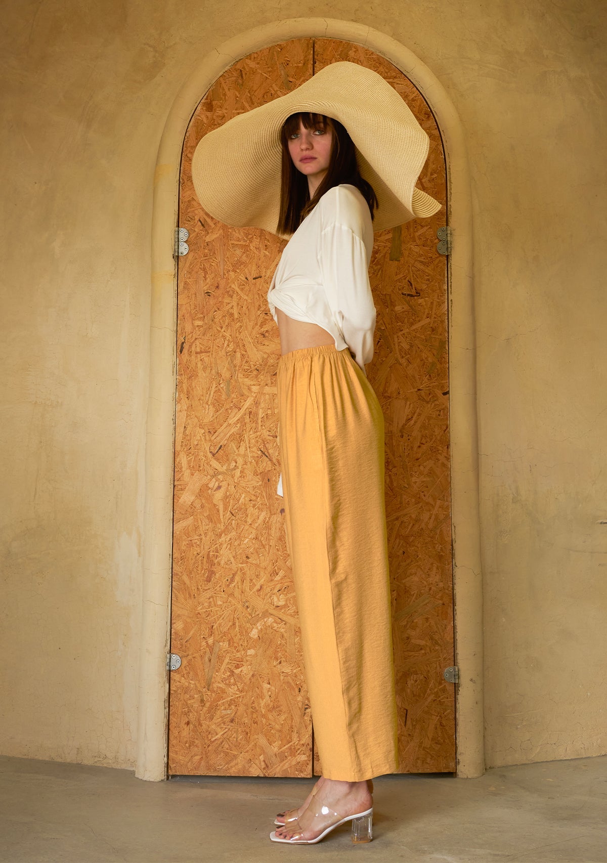 Tiny-Turuncu Pantolon-Kumaş Pantolon-3-Milagron.com