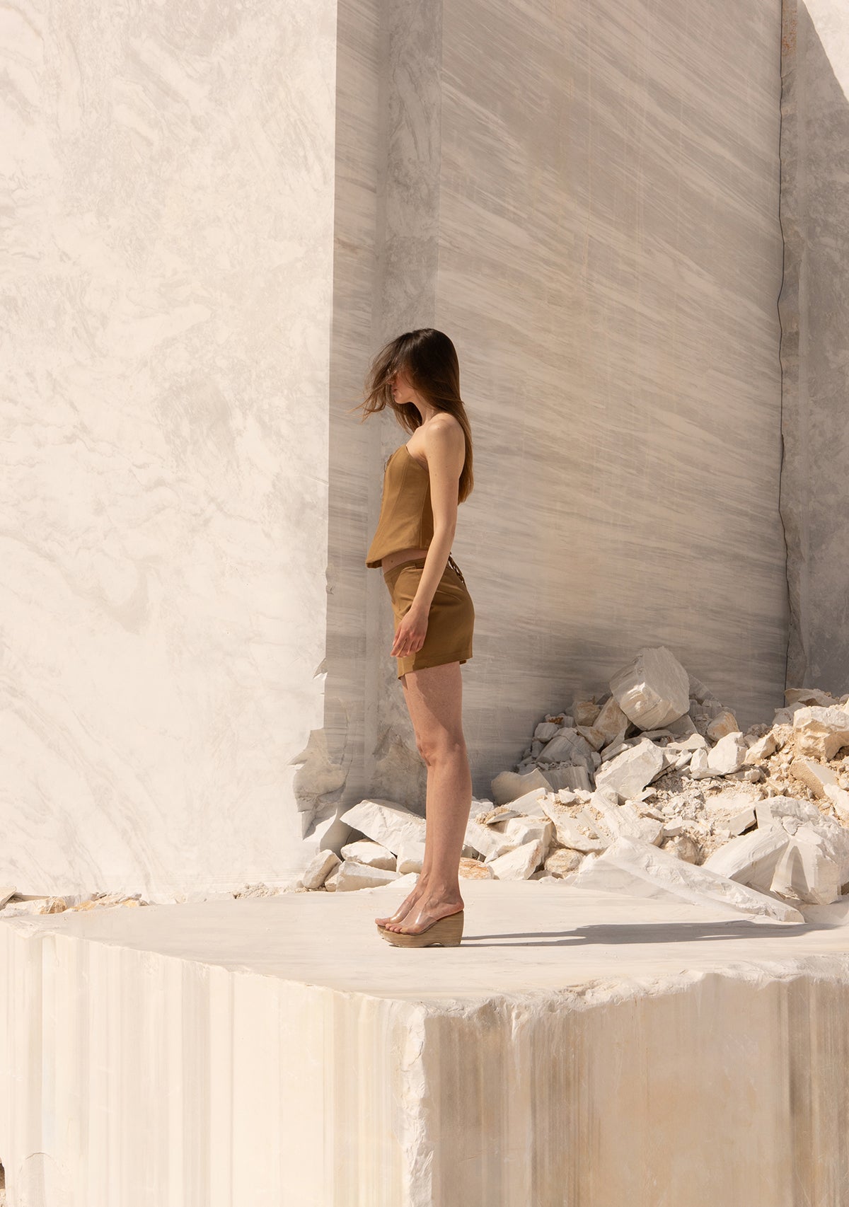 Tiny-önü Fermuarlı Sırtı Ayarlanabilir Balenli Bej Korse-Büstiyer-4-Milagron.com