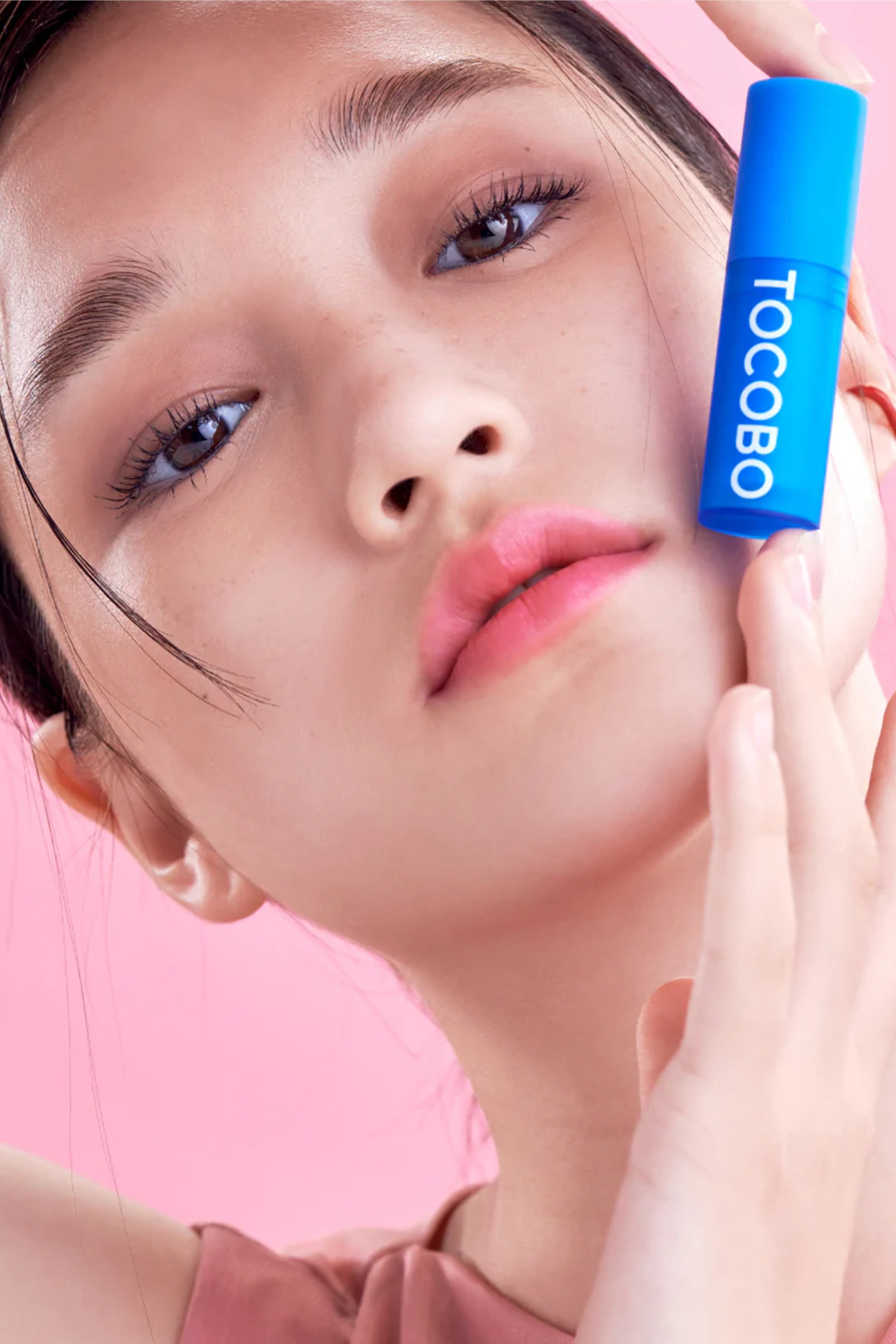 Tocobo-Tocobo Powder Cream Lip Balm 032 Rose Petal 19gr Mat & Pudra Bitişli Vegan Lip Balm-Lip Balm-6-Milagron.com