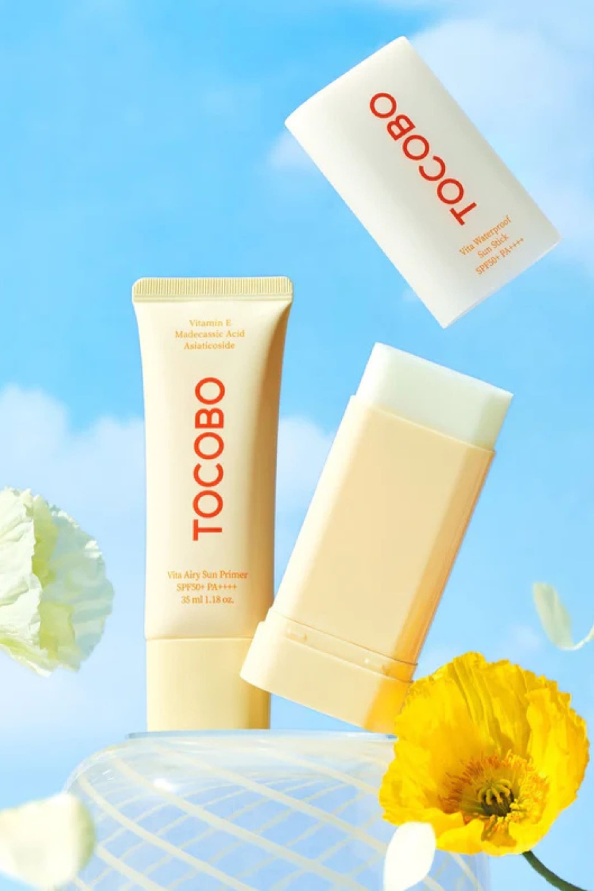Tocobo Vita Airy Sun Primer Spf50+ Pa++++ 35Ml - Makyaj Bazı & Gözenek Blur Etkili Vegan Güneş Koruyucu