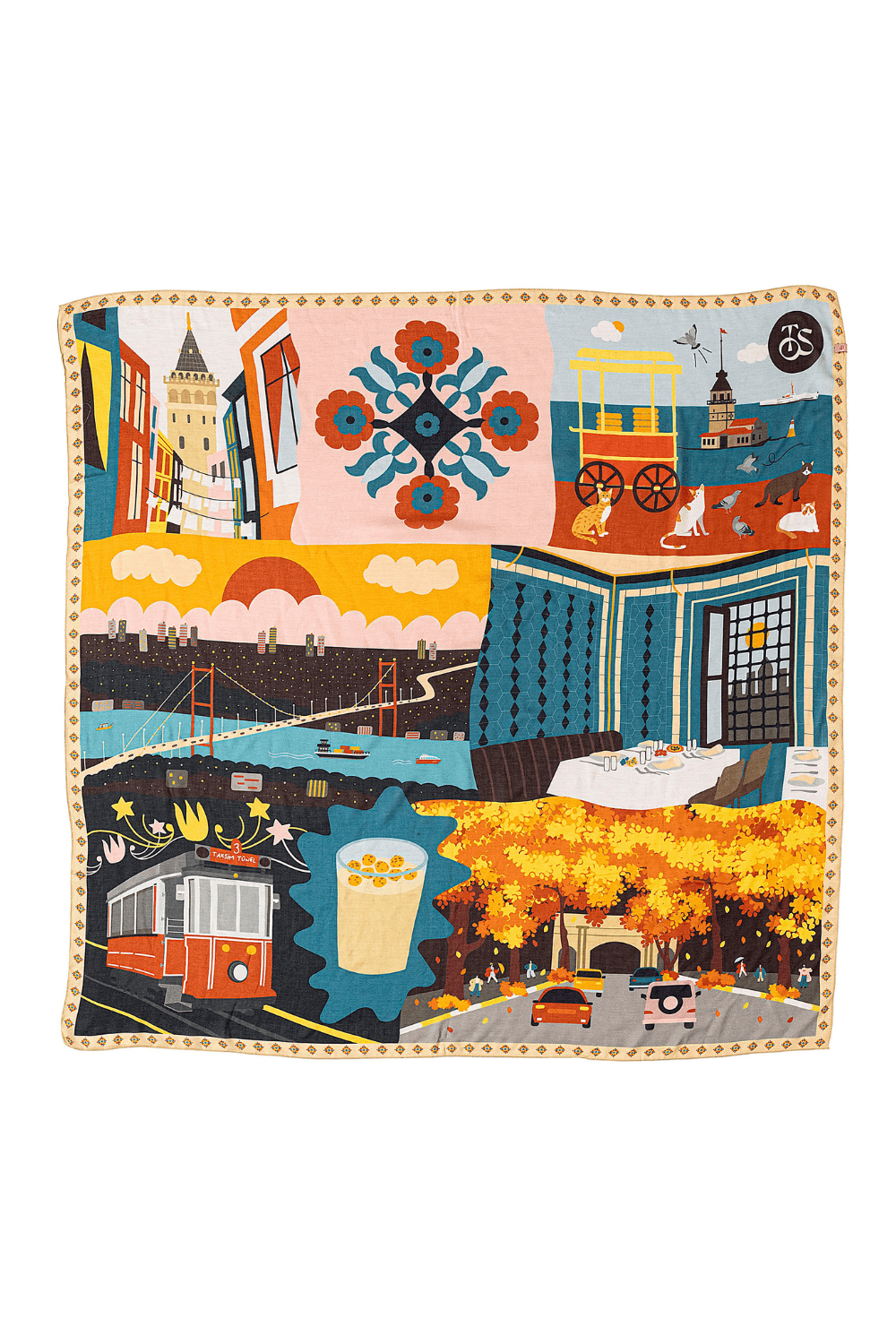 Tos With Us-İstanbul Modal Şal-Şal & Fular-1-Milagron.com