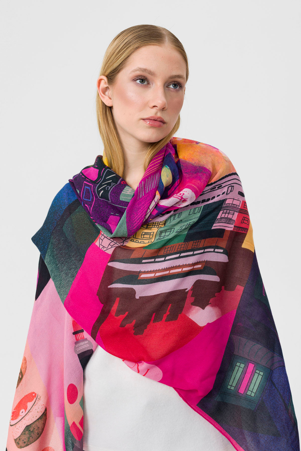 Tos With Us-Tokyo Modal Şal-Şal & Fular-1-Milagron.com