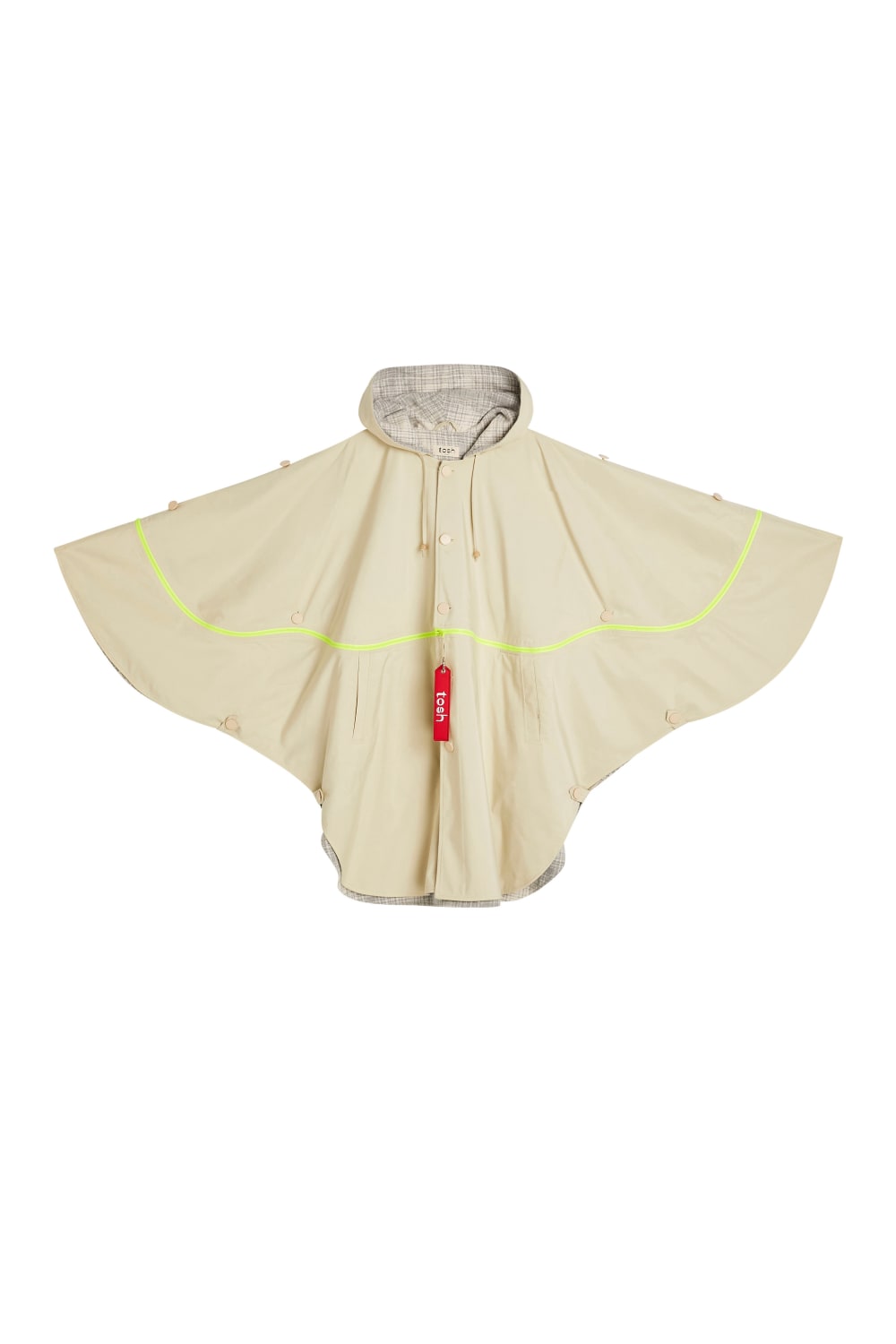 Tosh Workshop-Unisex Suya Dayanıklı Dönüştürülebilir Pelerin Mont-Yağmurluk-1-Milagron.com