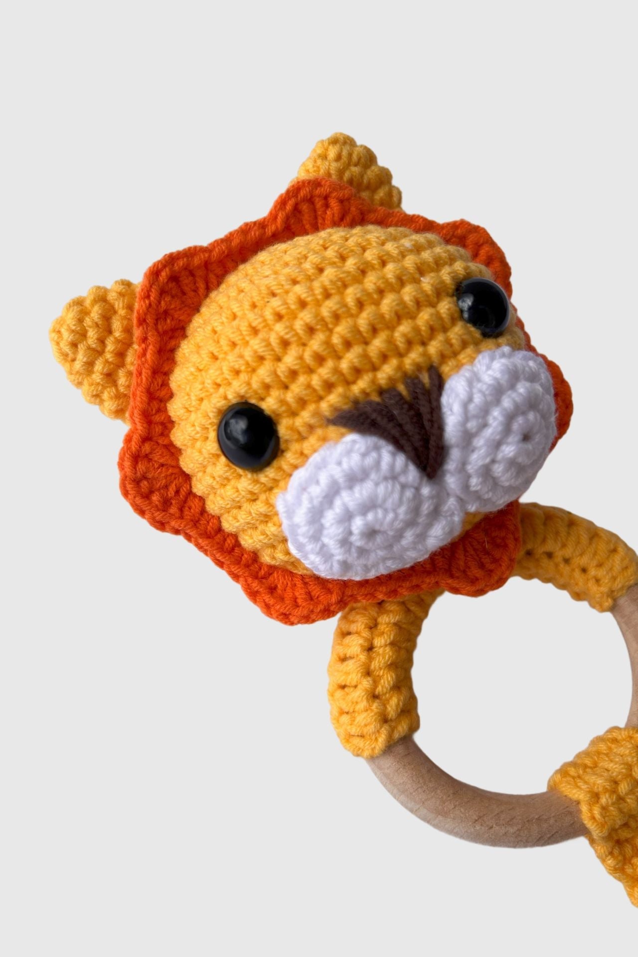 Totzee-Amigurumi Aslan Çıngırak Sarı-Amigurumi Çıngırak-3-Milagron.com
