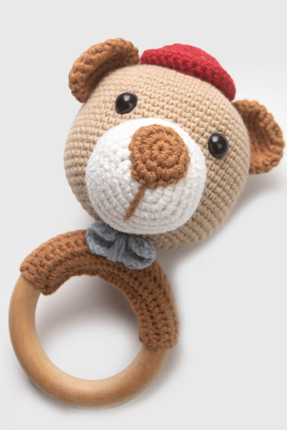 Totzee-Amigurumi Ayı Çıngırak Kahverengi-Amigurumi Çıngırak-2-Milagron.com