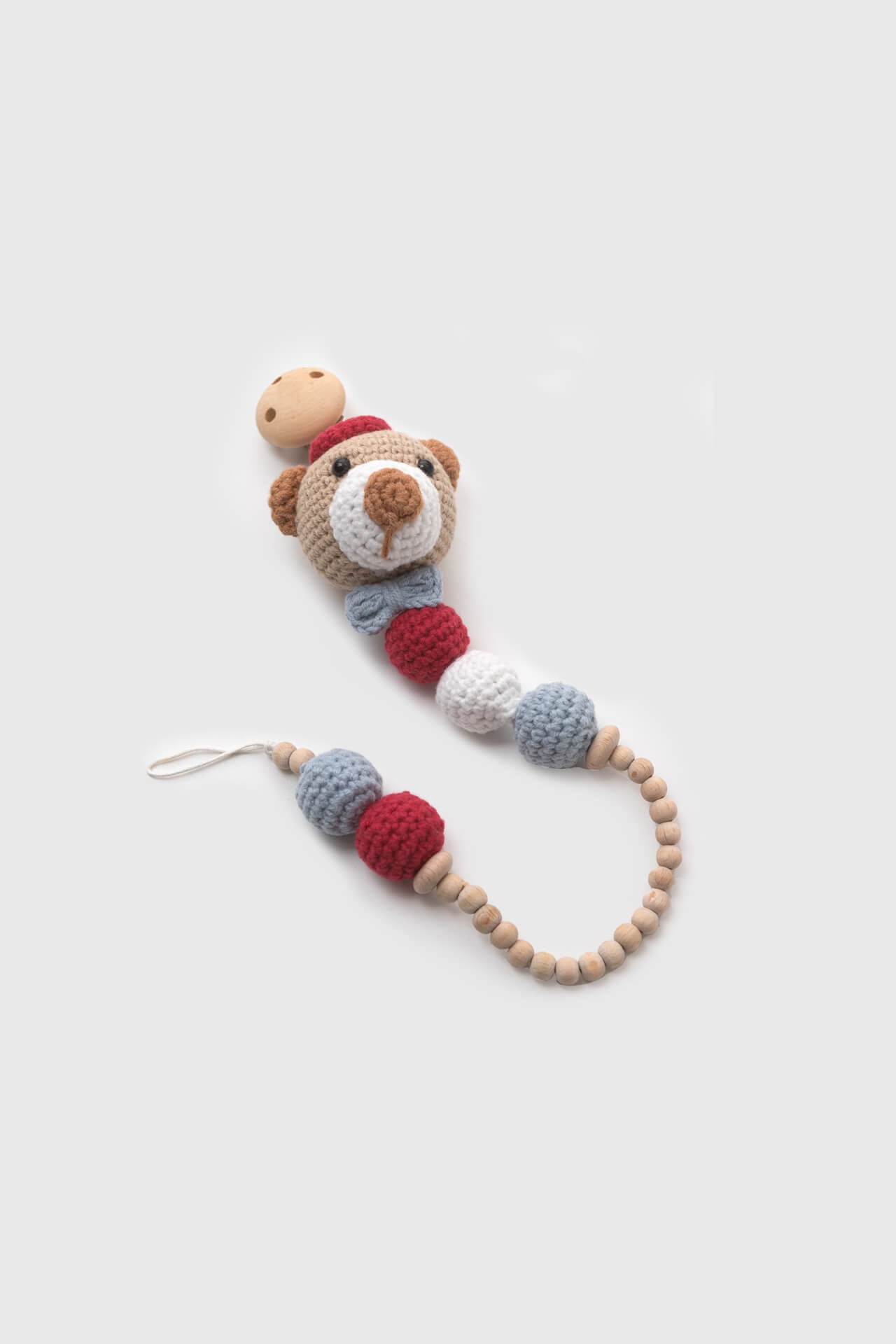 Totzee-Amigurumi Ayı Emzik Askısı-Emzik Askısı-2-Milagron.com