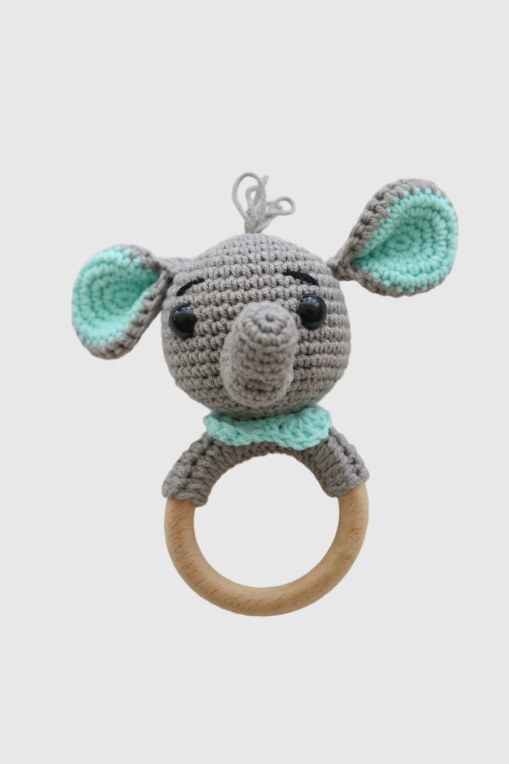 Totzee-Amigurumi Fil Çıngırak Gri-Amigurumi Çıngırak-2-Milagron.com