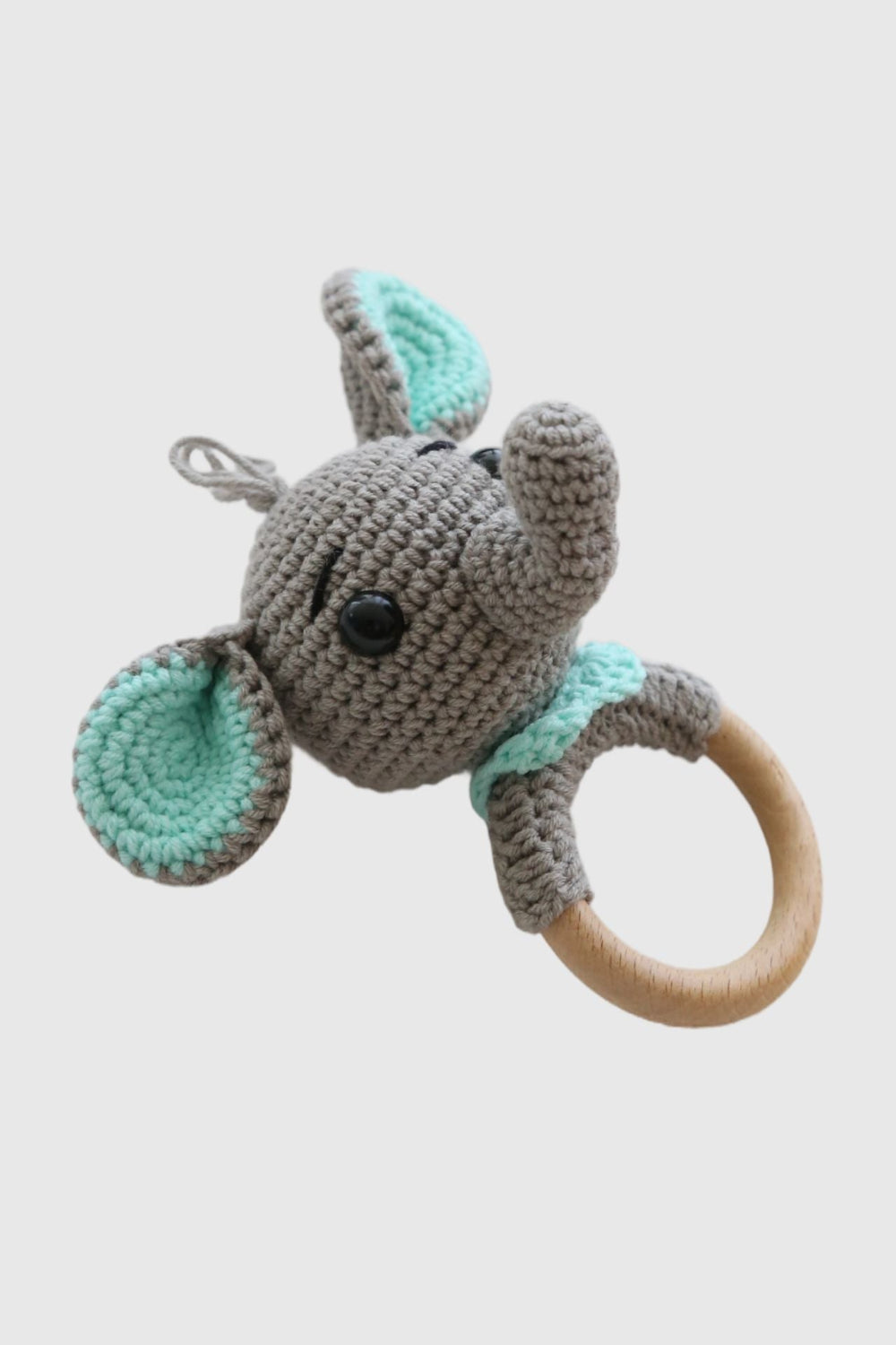 Totzee-Amigurumi Fil Çıngırak Gri-Amigurumi Çıngırak-3-Milagron.com