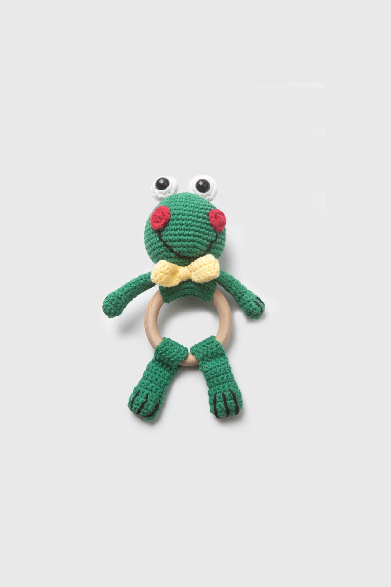 Totzee-Amigurumi Kurbağa Çıngırak Yeşil-Amigurumi Çıngırak-1-Milagron.com