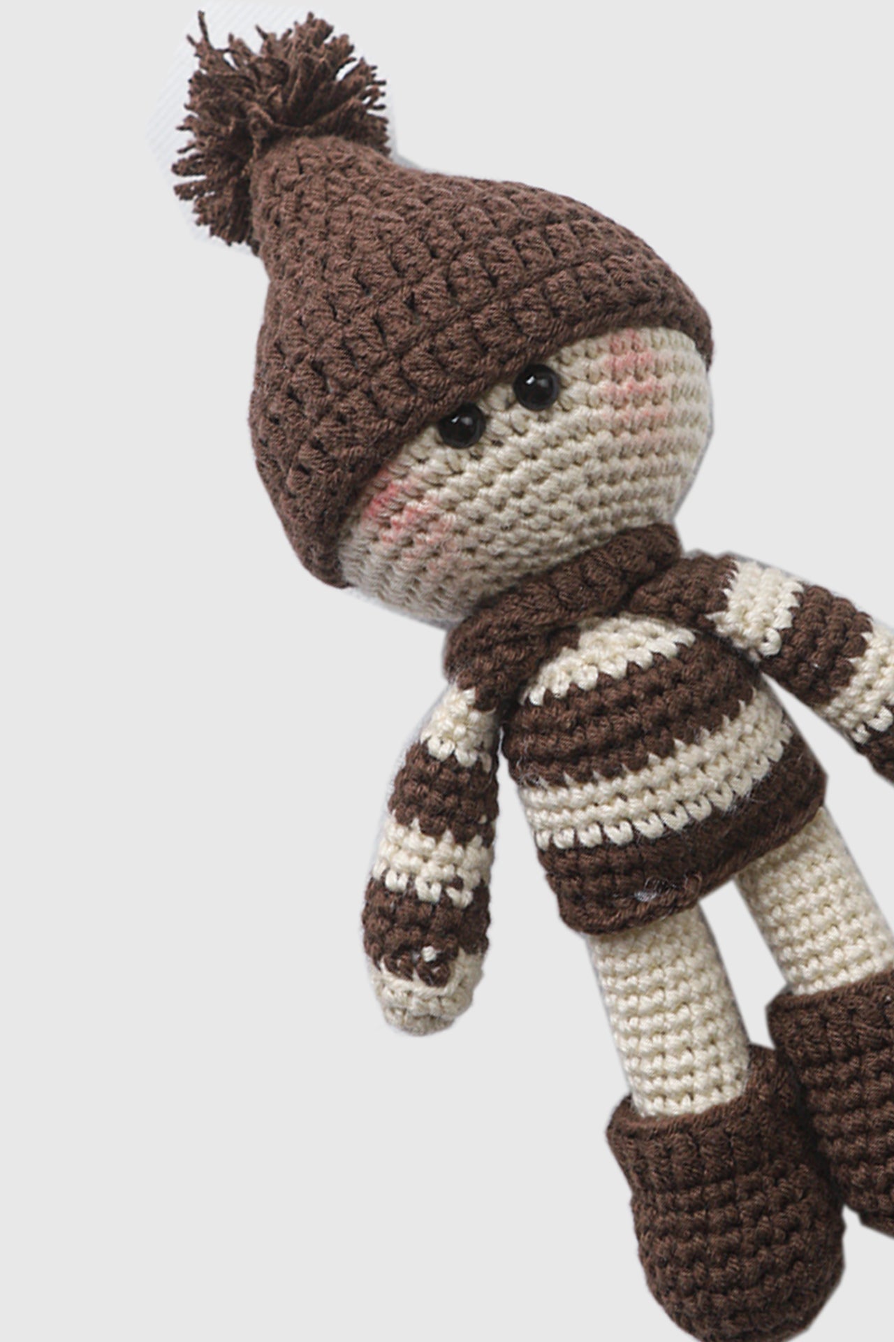 Totzee-Amigurumi Oyuncak Bebek Kahverengi-Amigurumi Oyuncak-2-Milagron.com