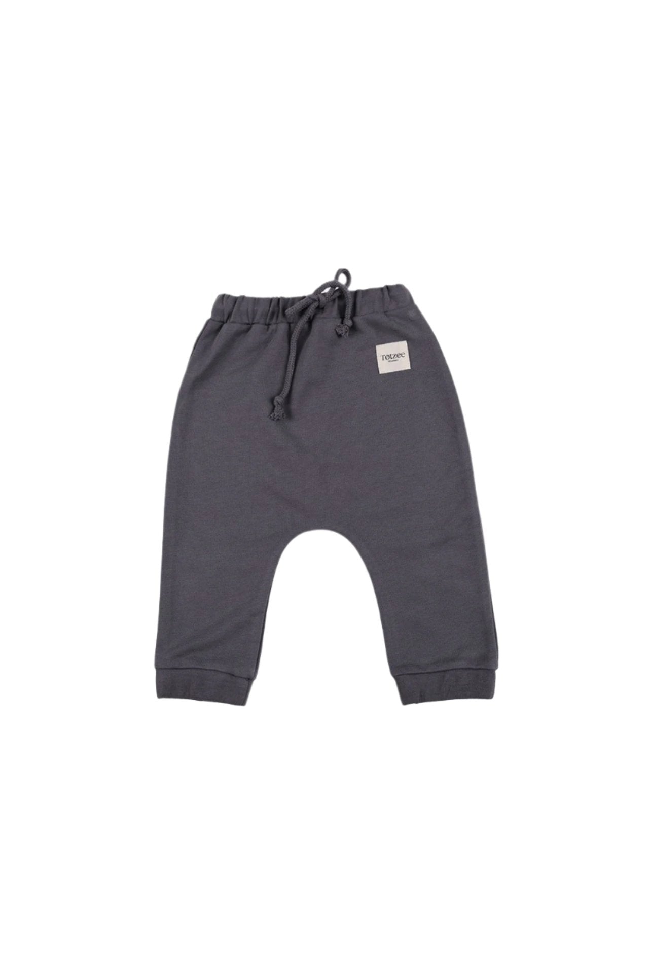 Totzee-Bağcıklı Basic Pantolon Antrasit Gri-Pantolon-1-Milagron.com