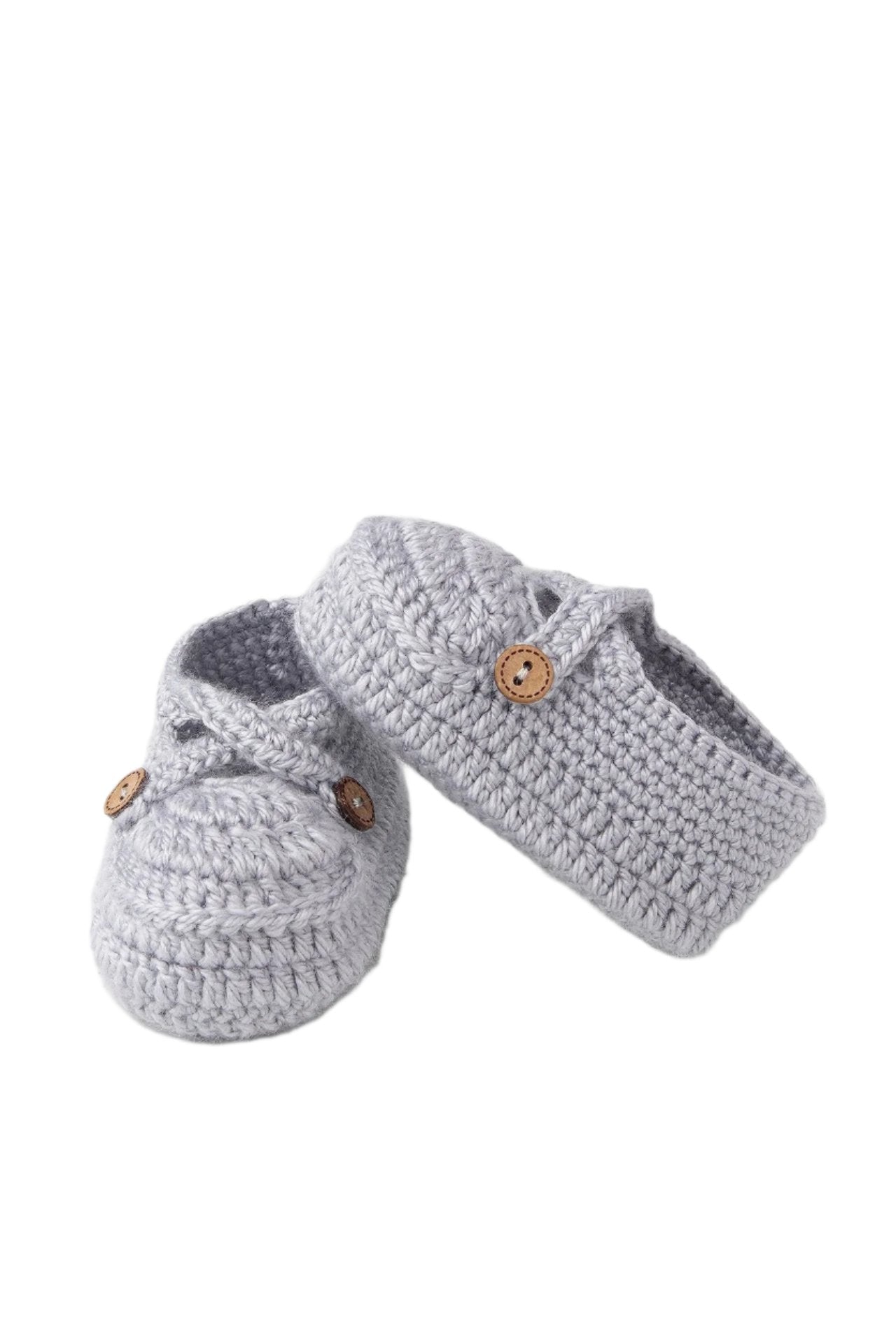 Totzee-Çapraz Şeritli Patik Gri-Patik-1-Milagron.com