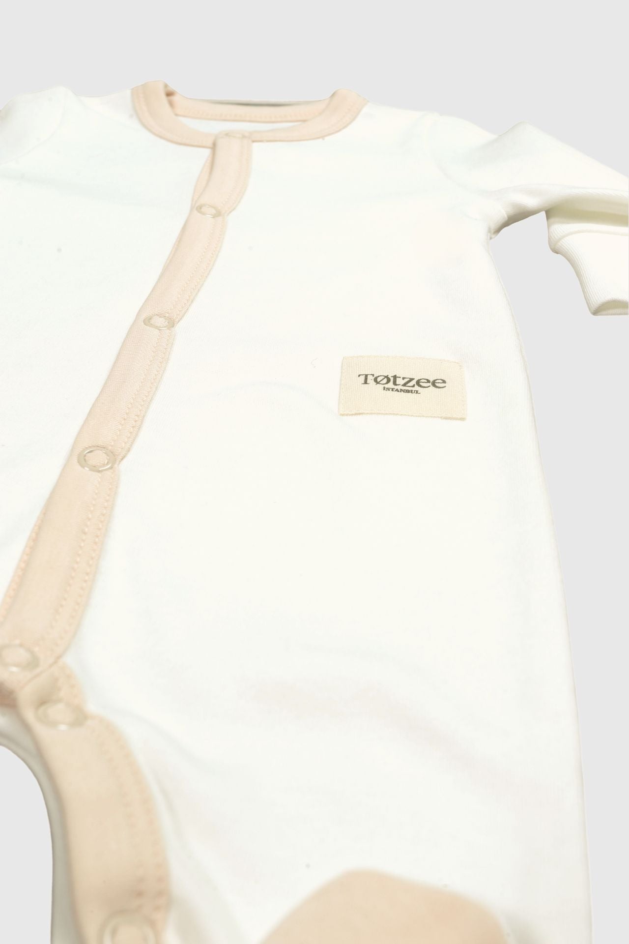 Totzee-Çıt Çıtlı Basic Yenidoğan Tulum Süt Köpüğü-Çocuk Elbise & Tulum-3-Milagron.com