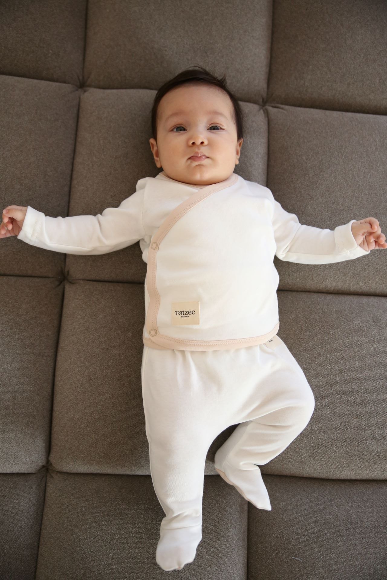 Totzee-Çıt Çıtlı Kruvaze Üst Süt Köpüğü-Yenidoğan Seti-2-Milagron.com