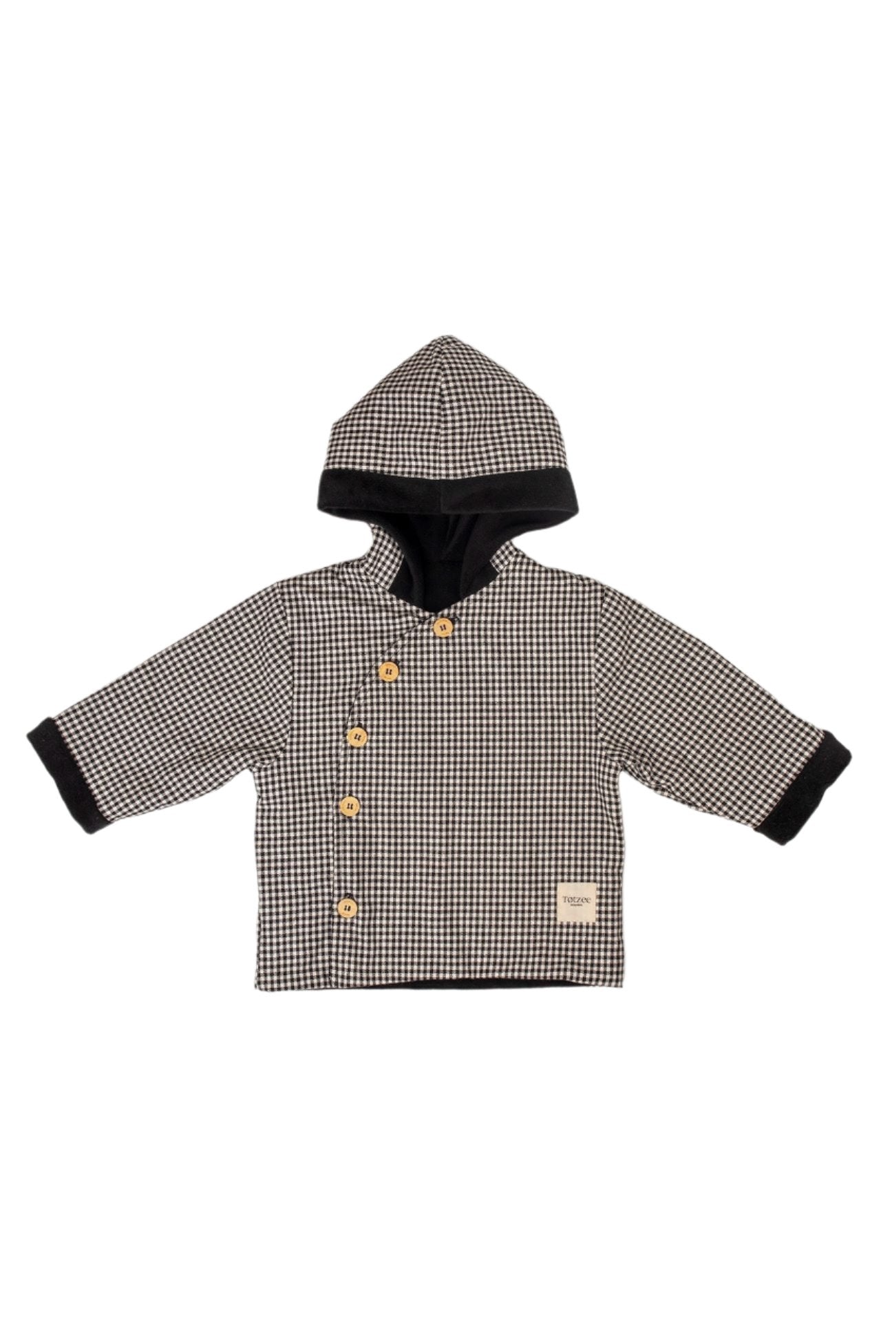 Totzee-Diagonal Mont Mini Ekose Siyah & Beyaz-Mont-1-Milagron.com