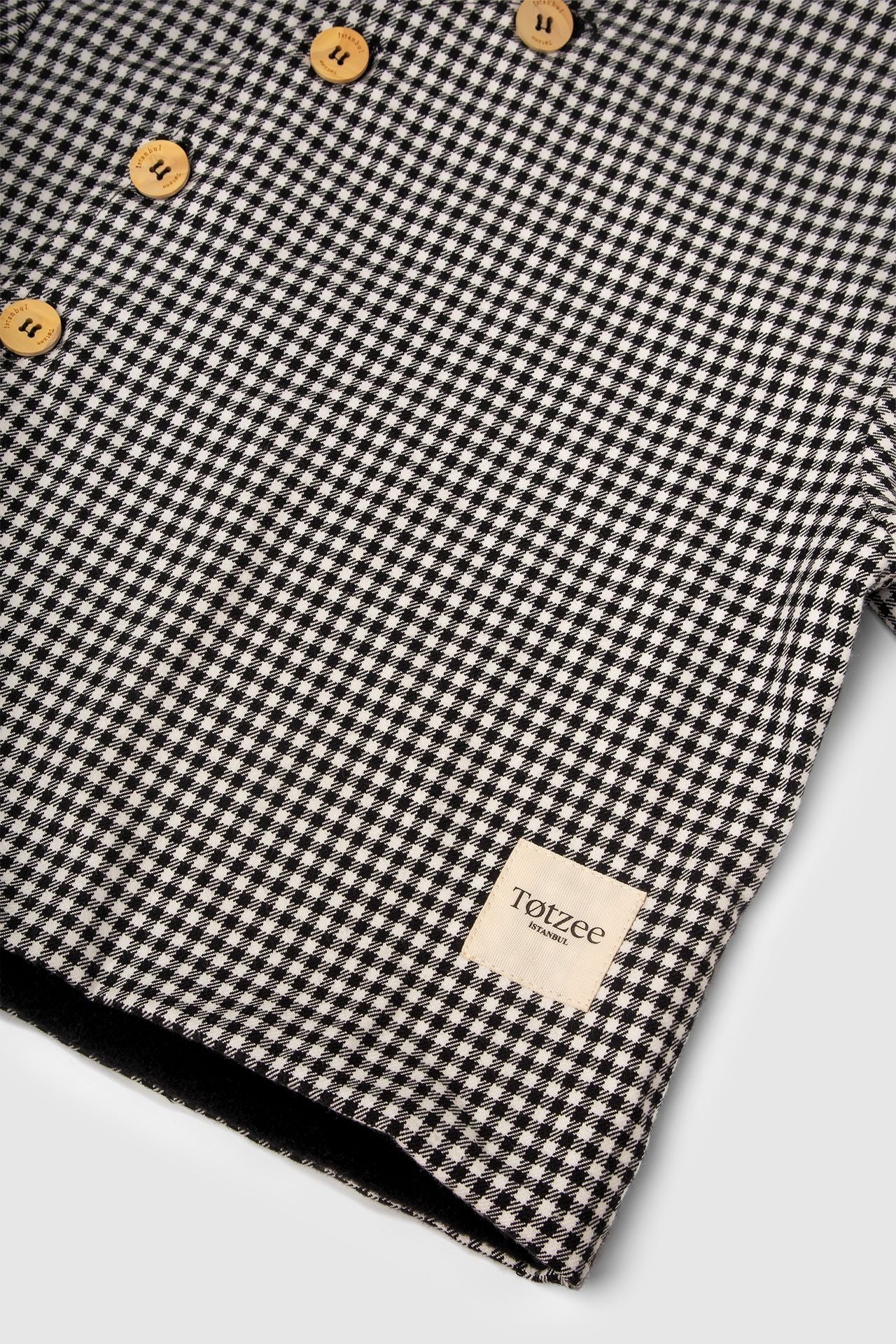 Totzee-Diagonal Mont Mini Ekose Siyah & Beyaz-Mont-3-Milagron.com