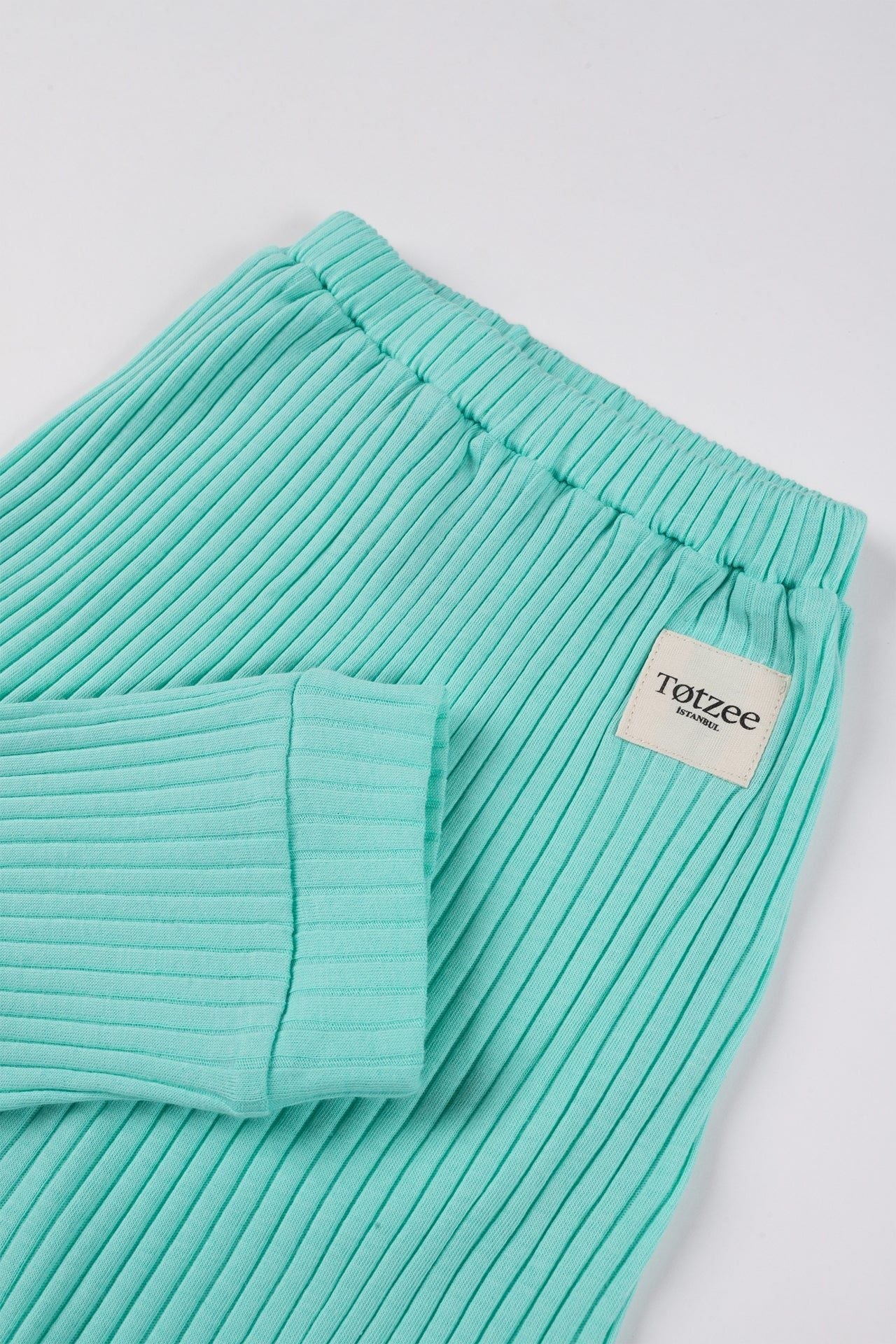 Totzee-Fitilli Pantolon Mint Yeşili-Pantolon-3-Milagron.com