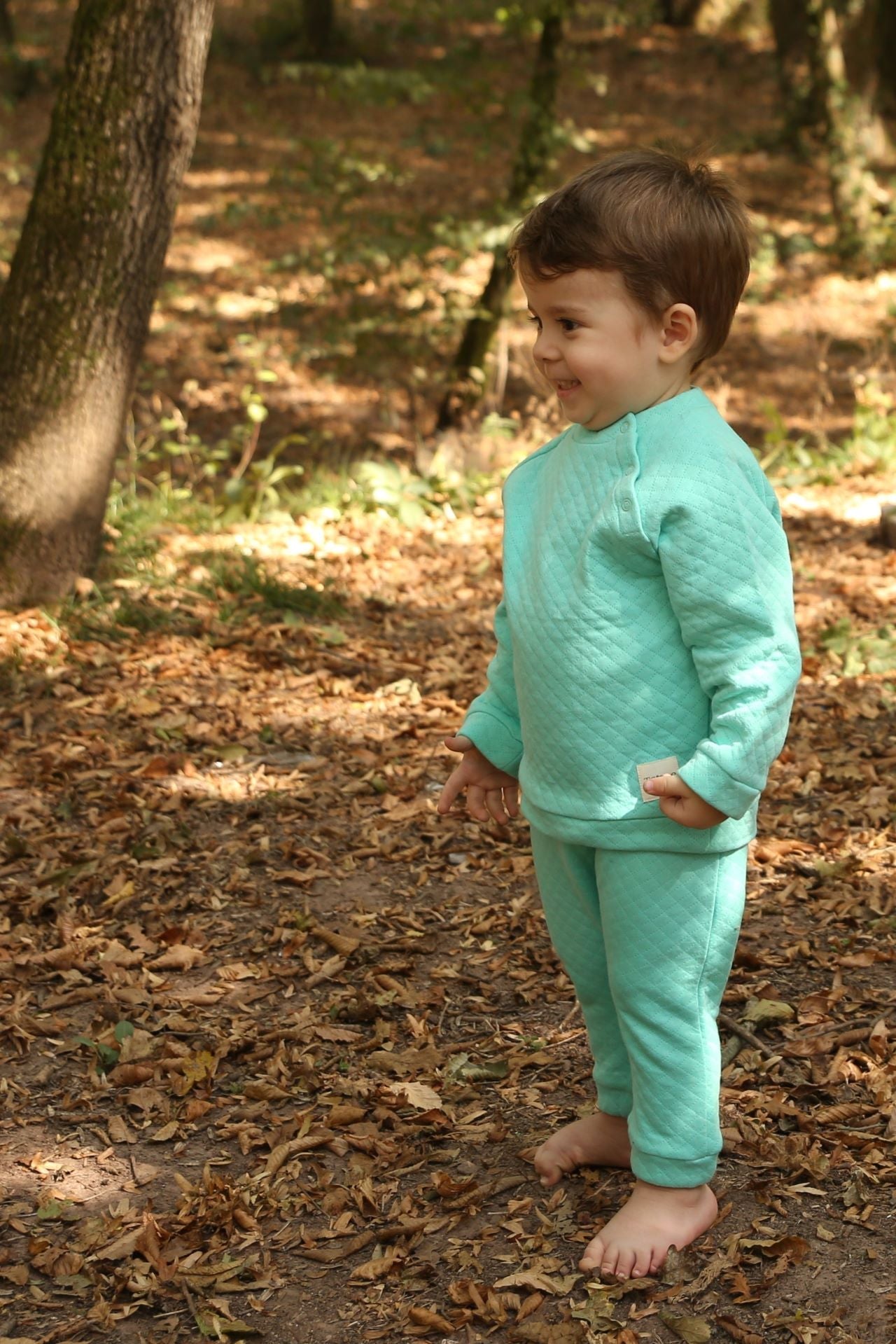 Totzee-Kapitone Harem Pantolon Mint Yeşili-Pantolon-2-Milagron.com