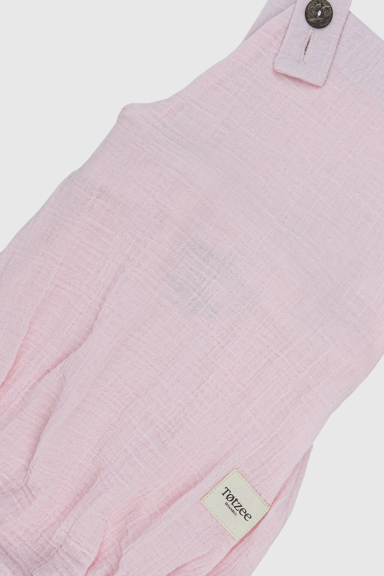 Totzee-Müslin Askılı Tulum - Pembe-Çocuk Elbise & Tulum-3-Milagron.com