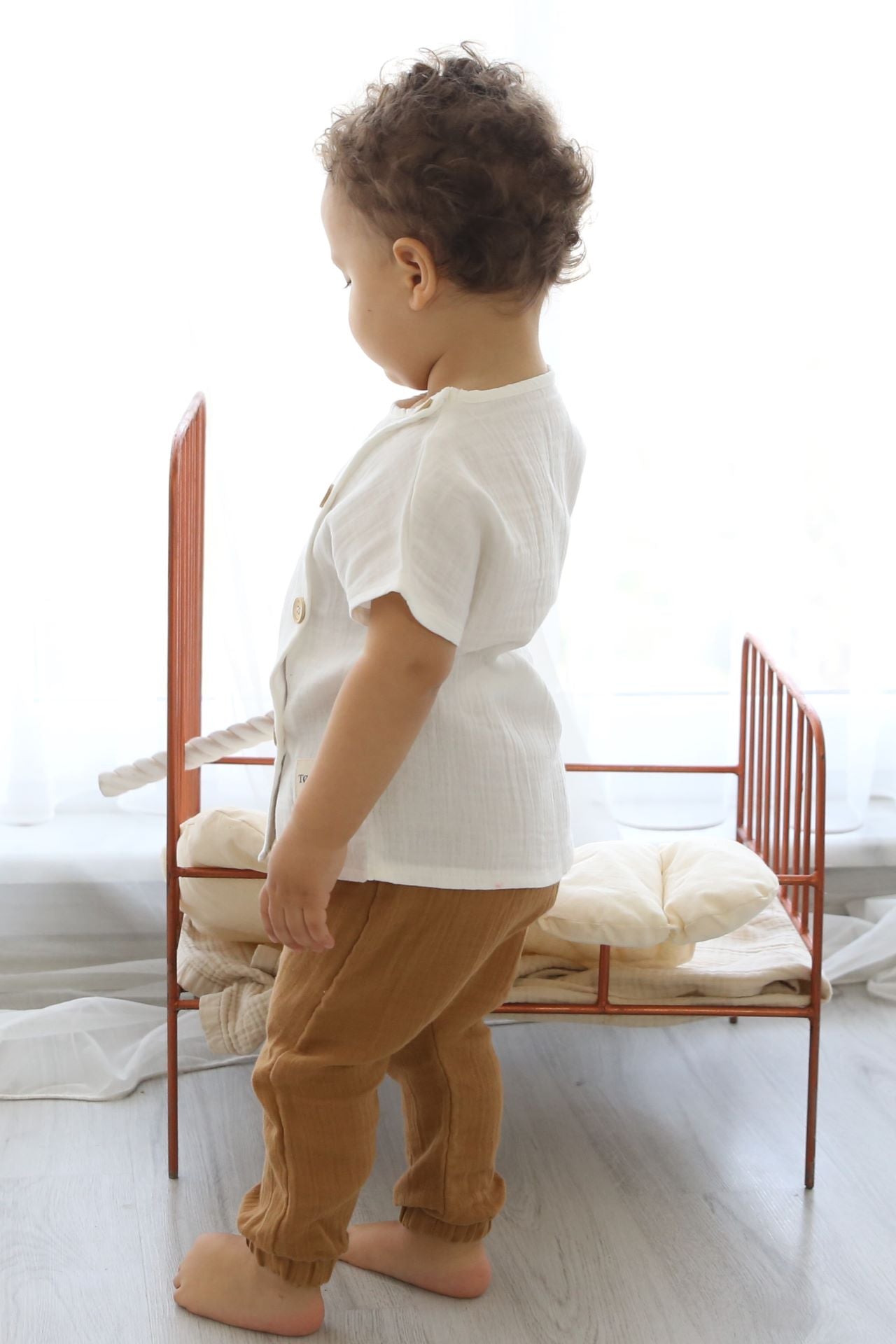 Totzee-Müslin Balon Pantolon Camel Kahverengi-Pantolon-2-Milagron.com