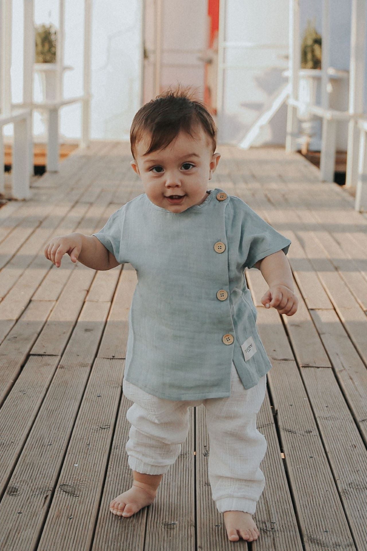 Totzee-Müslin Balon Pantolon Ekru-Pantolon-2-Milagron.com