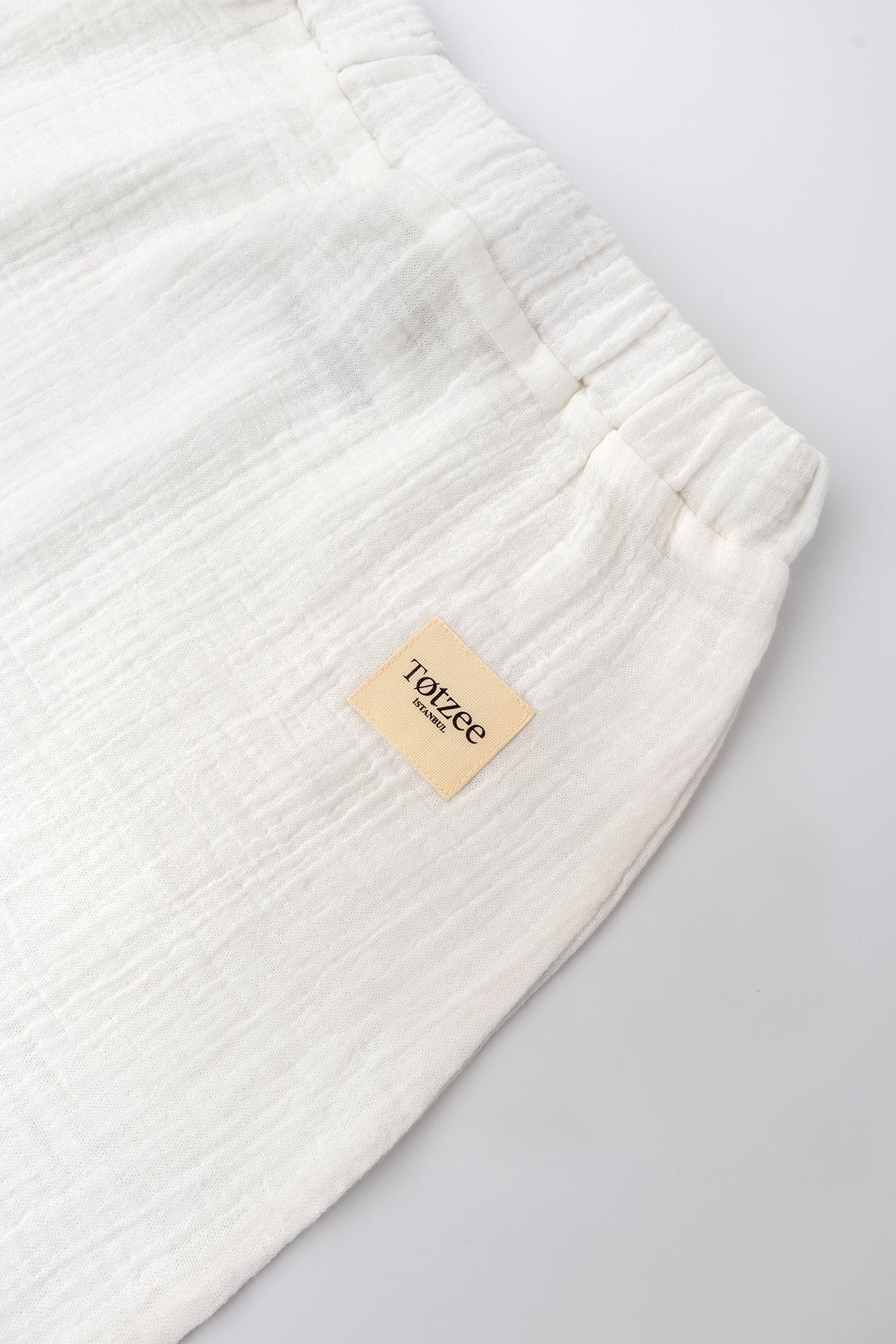 Totzee-Müslin Balon Pantolon Ekru-Pantolon-3-Milagron.com