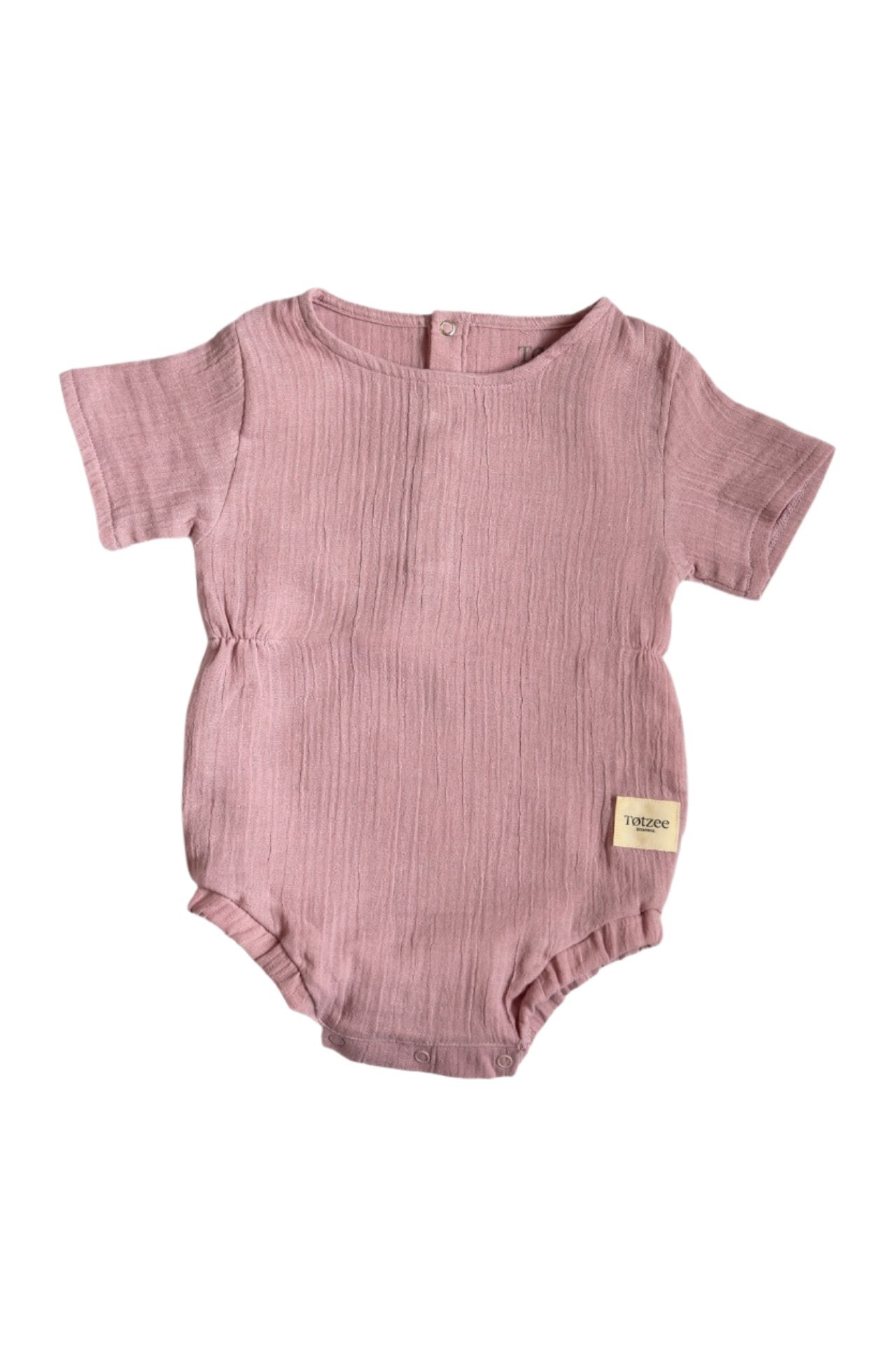 Totzee-Müslin Belden Büzgülü Tulum Lila-Çocuk Elbise & Tulum-1-Milagron.com