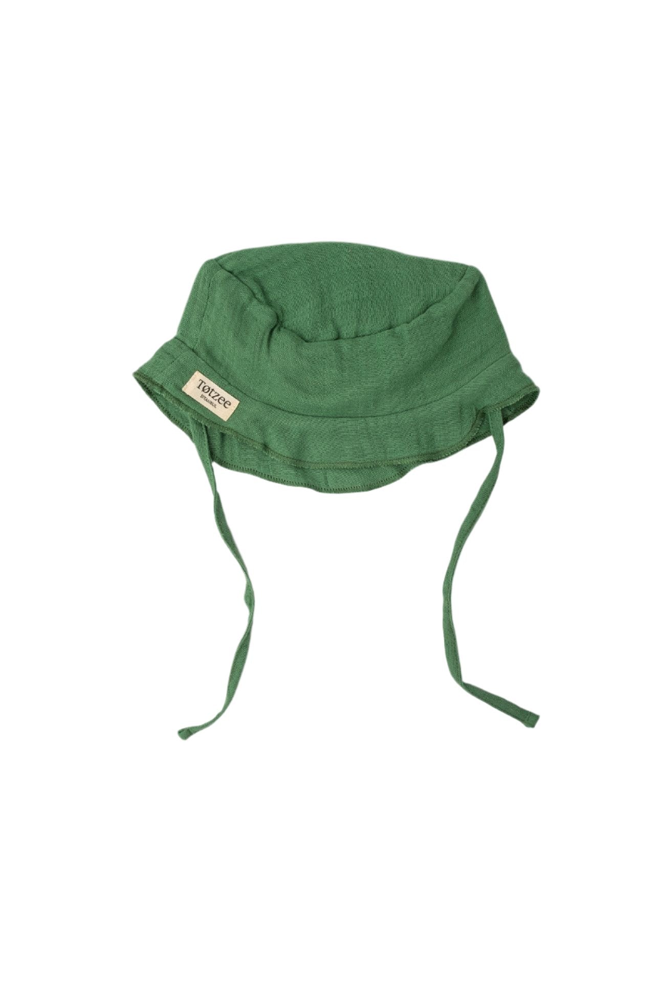 Totzee-Müslin Bucket Bağcıklı Şapka Çimen Yeşili-Şapka-1-Milagron.com