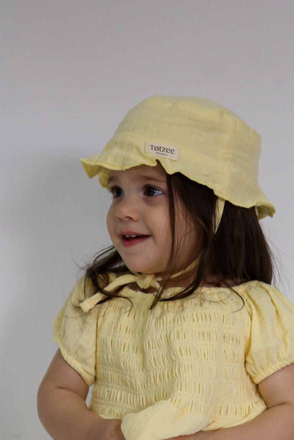 Totzee-Müslin Bucket Bağcıklı Şapka Yaz Işığı-Müslin Şapka-1-Milagron.com