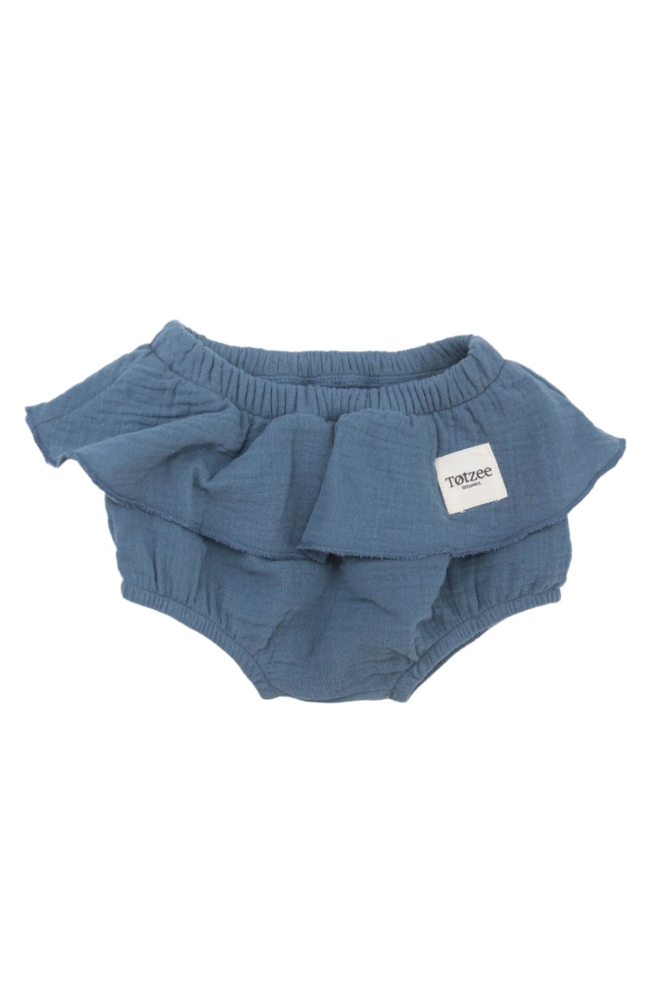 Totzee-Müslin Etekli Şort Koyu Mavi-Şort-1-Milagron.com