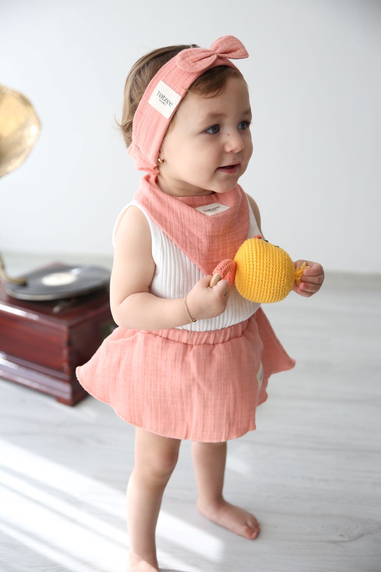 Totzee-Müslin Etekli Şort Mercan-Şort-2-Milagron.com