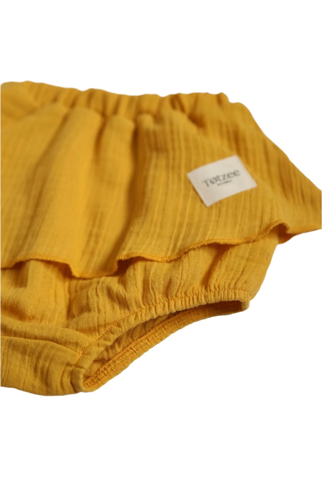 Totzee-Müslin Etekli Şort - Sonbahar Sarısı-Şort-3-Milagron.com