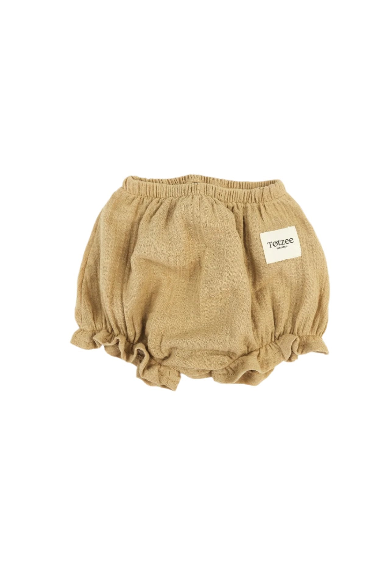 Totzee-Müslin Fırfırlı Şort Kumsal Beji-Şort-1-Milagron.com