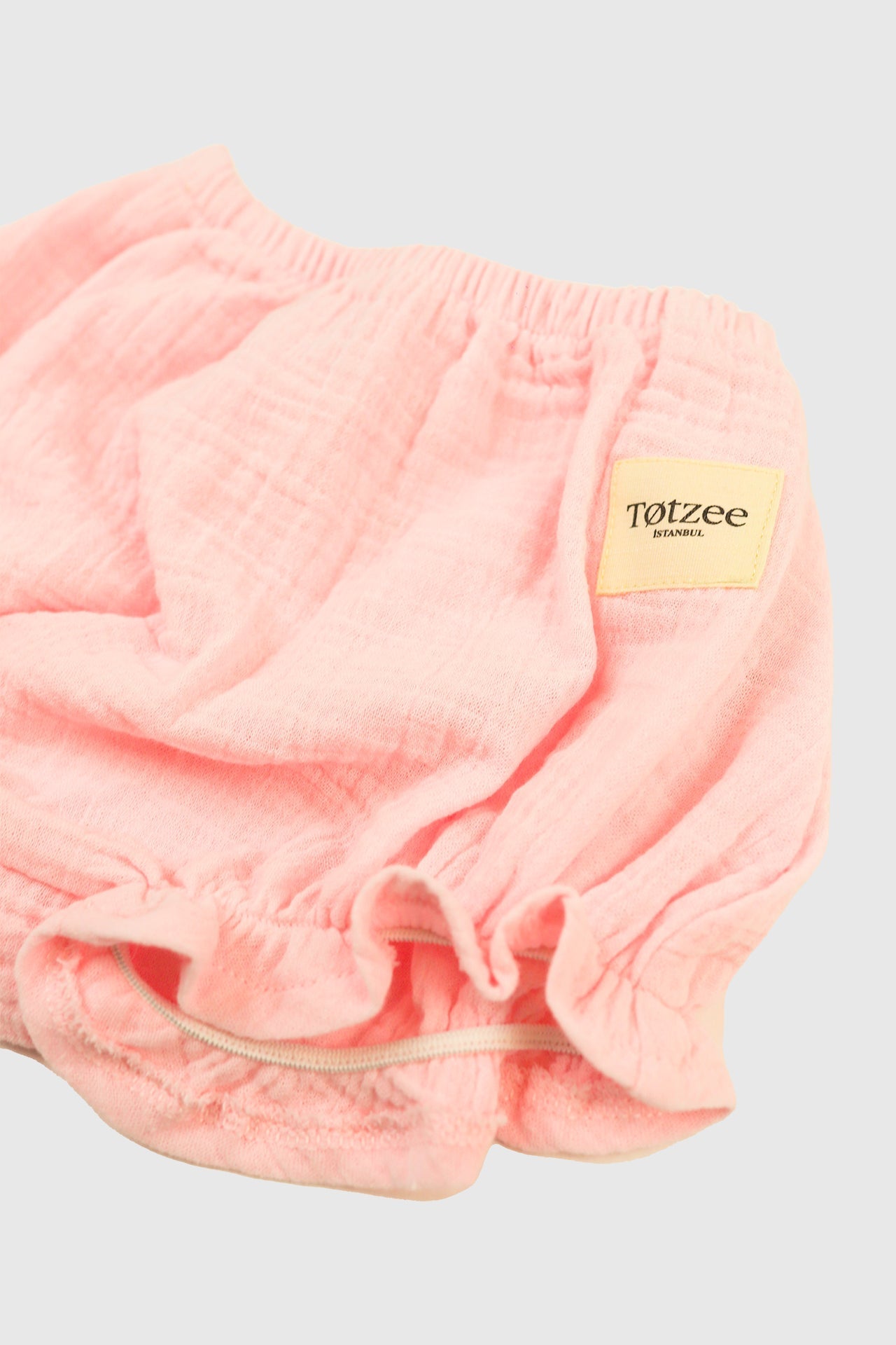 Totzee-Müslin Fırfırlı Şort Pembe-Şort-3-Milagron.com