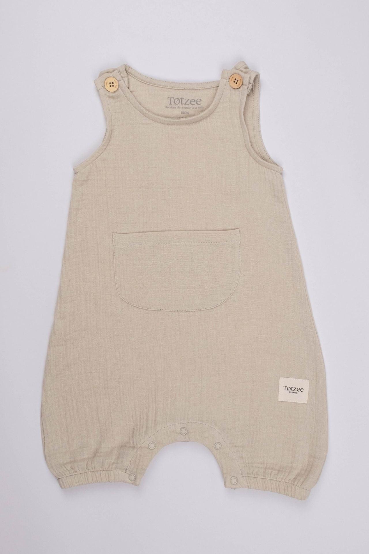 Totzee-Müslin Kanguru Cepli Salopet Ay Işığı Beji-Salopet-2-Milagron.com