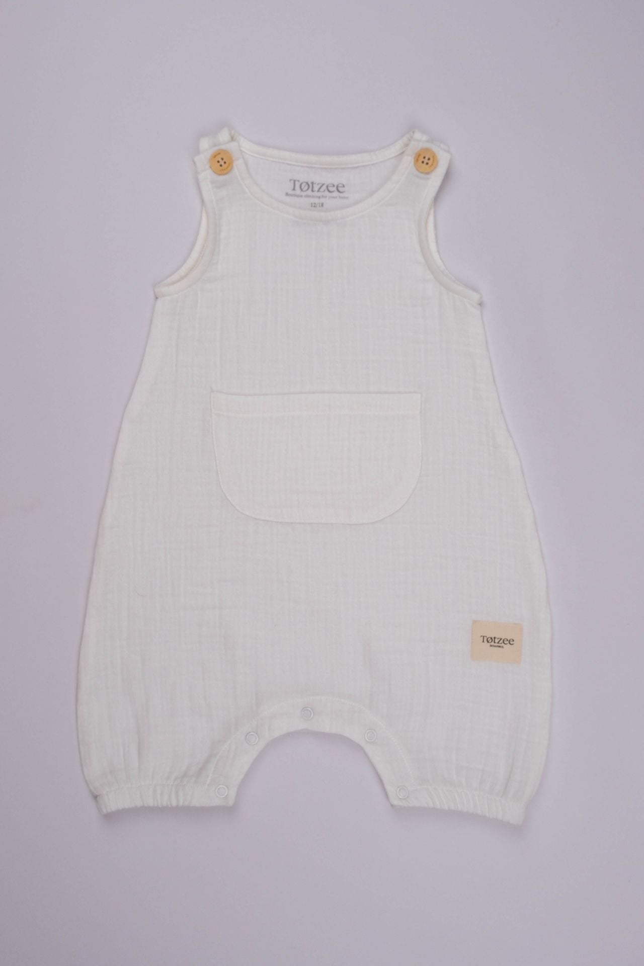 Totzee-Müslin Kanguru Cepli Salopet Ekru-Salopet-2-Milagron.com