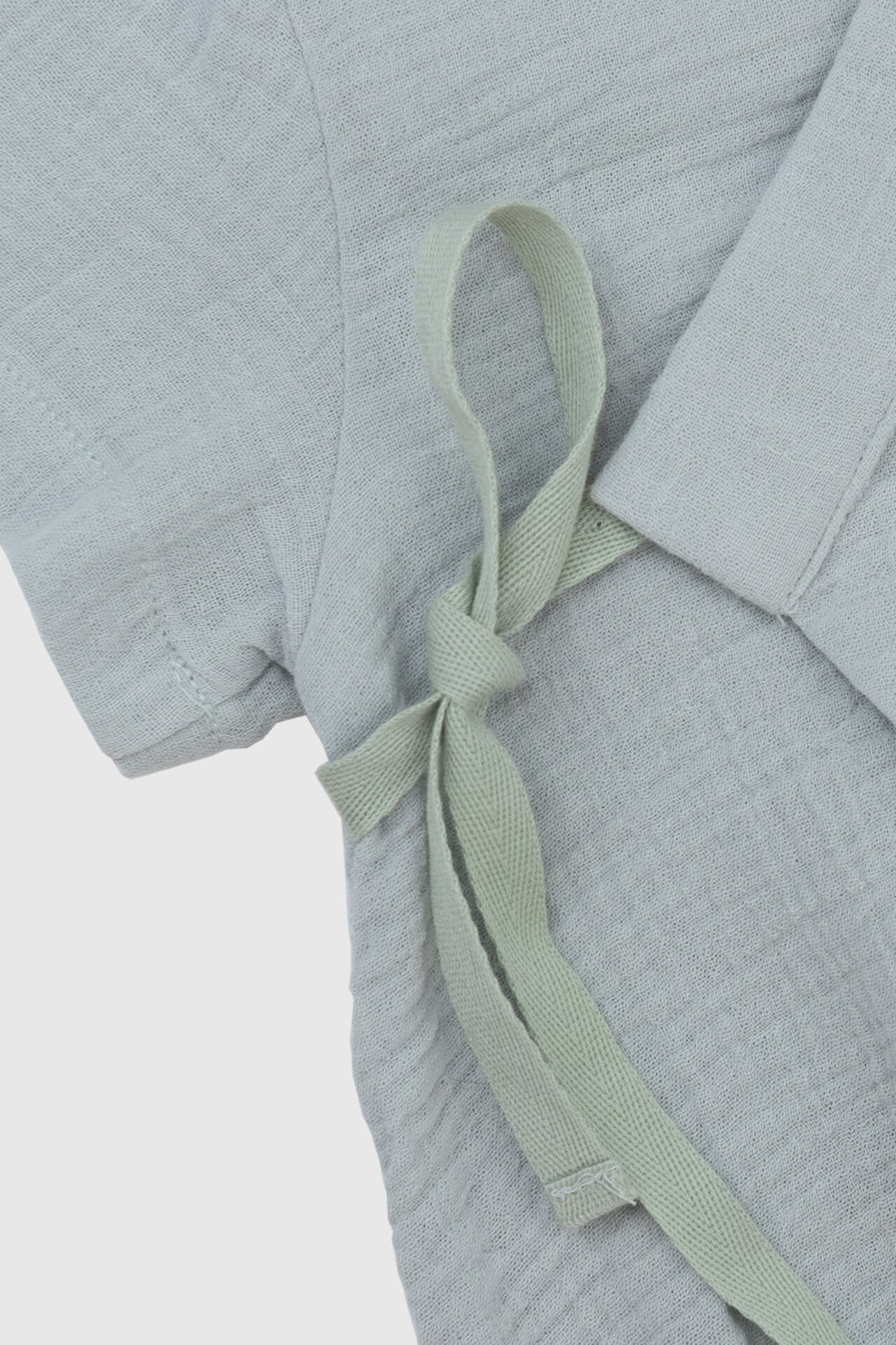 Totzee-Müslin Kısa Kimono Tulum Sis Grisi-Çocuk Elbise & Tulum-3-Milagron.com