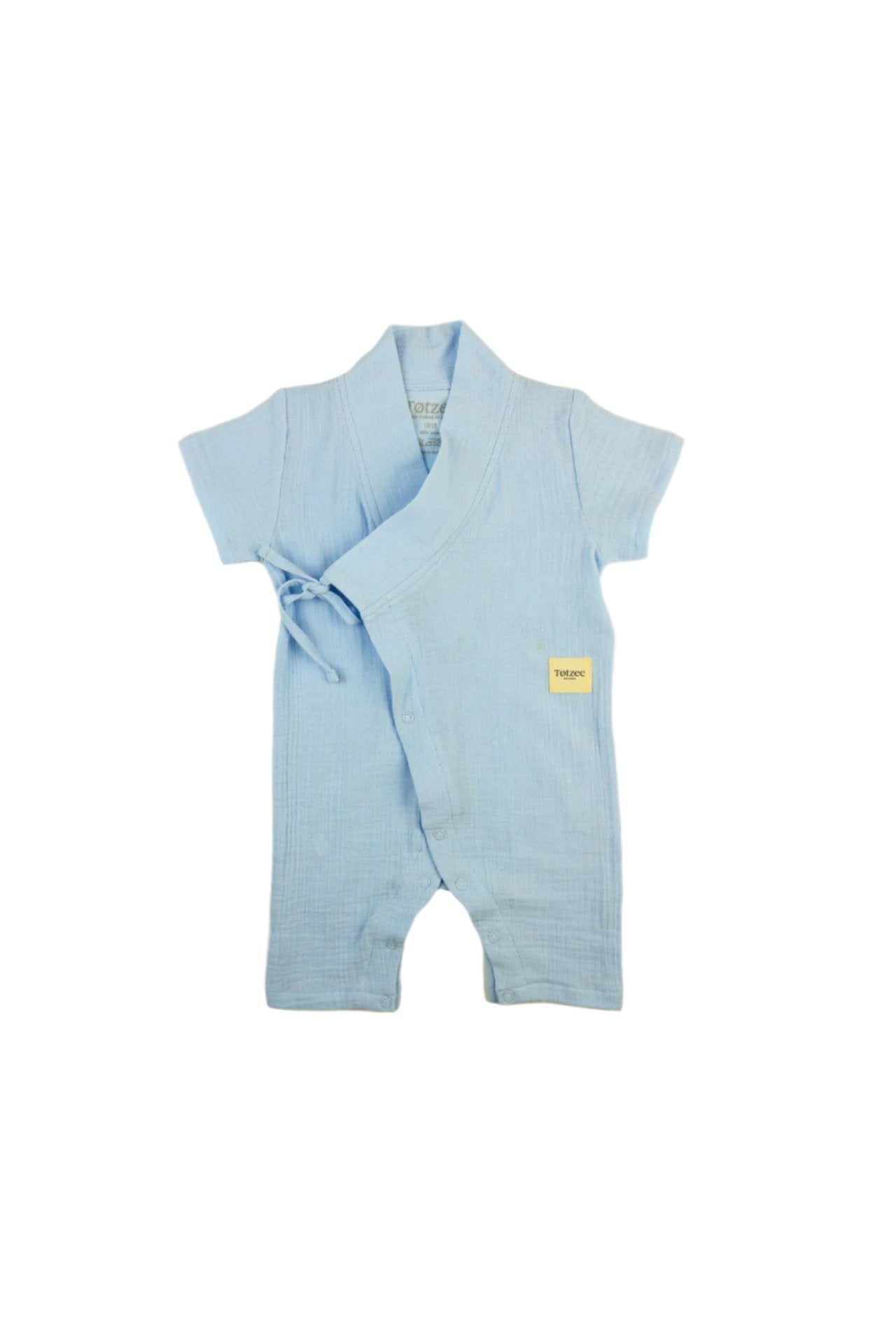 Totzee-Müslin Uzun Kimono Tulum Bebek Mavisi-Çocuk Elbise & Tulum-1-Milagron.com