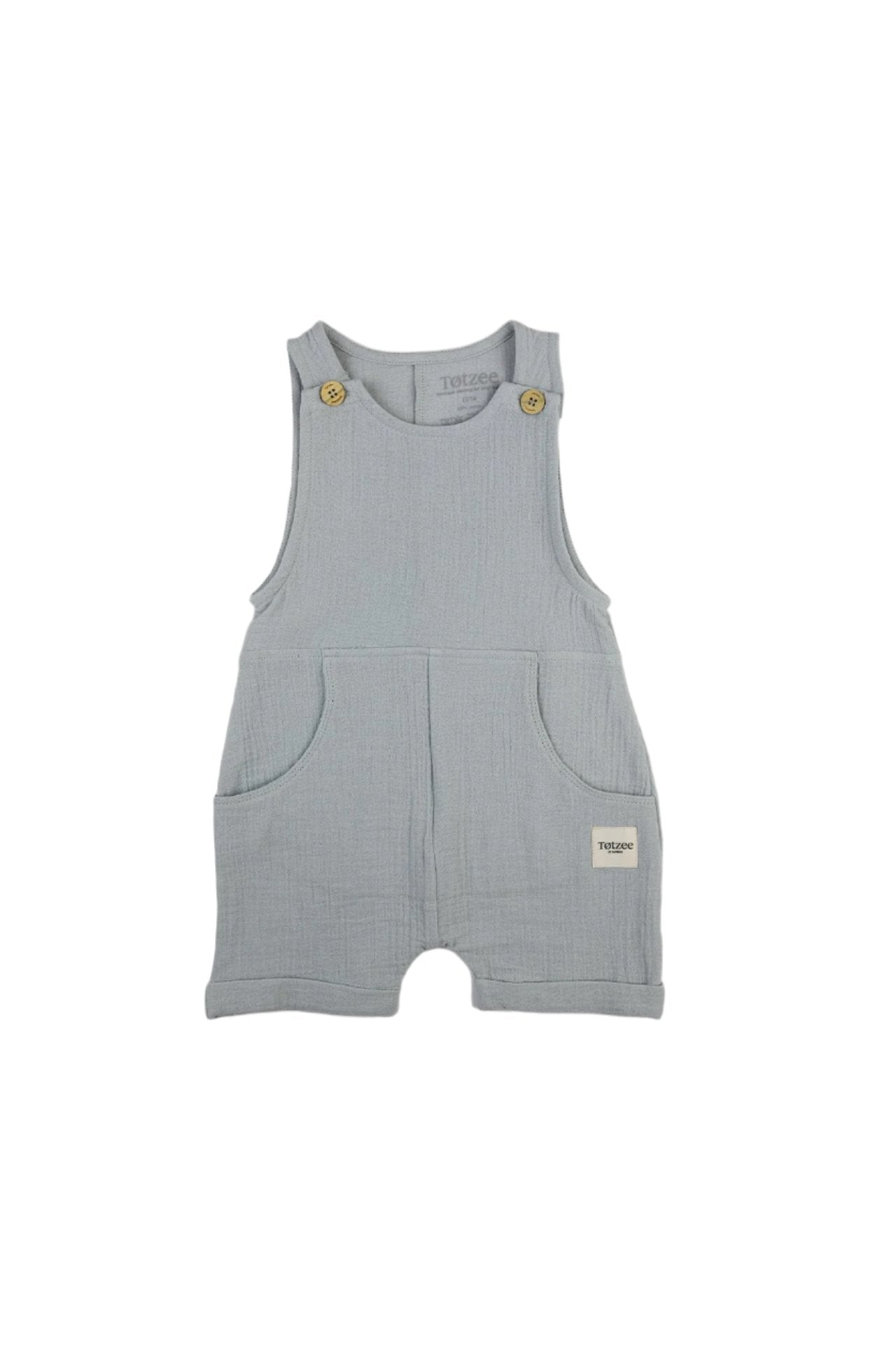 Totzee-Müslin Yandan Cepli Salopet Sis Grisi-Salopet-1-Milagron.com