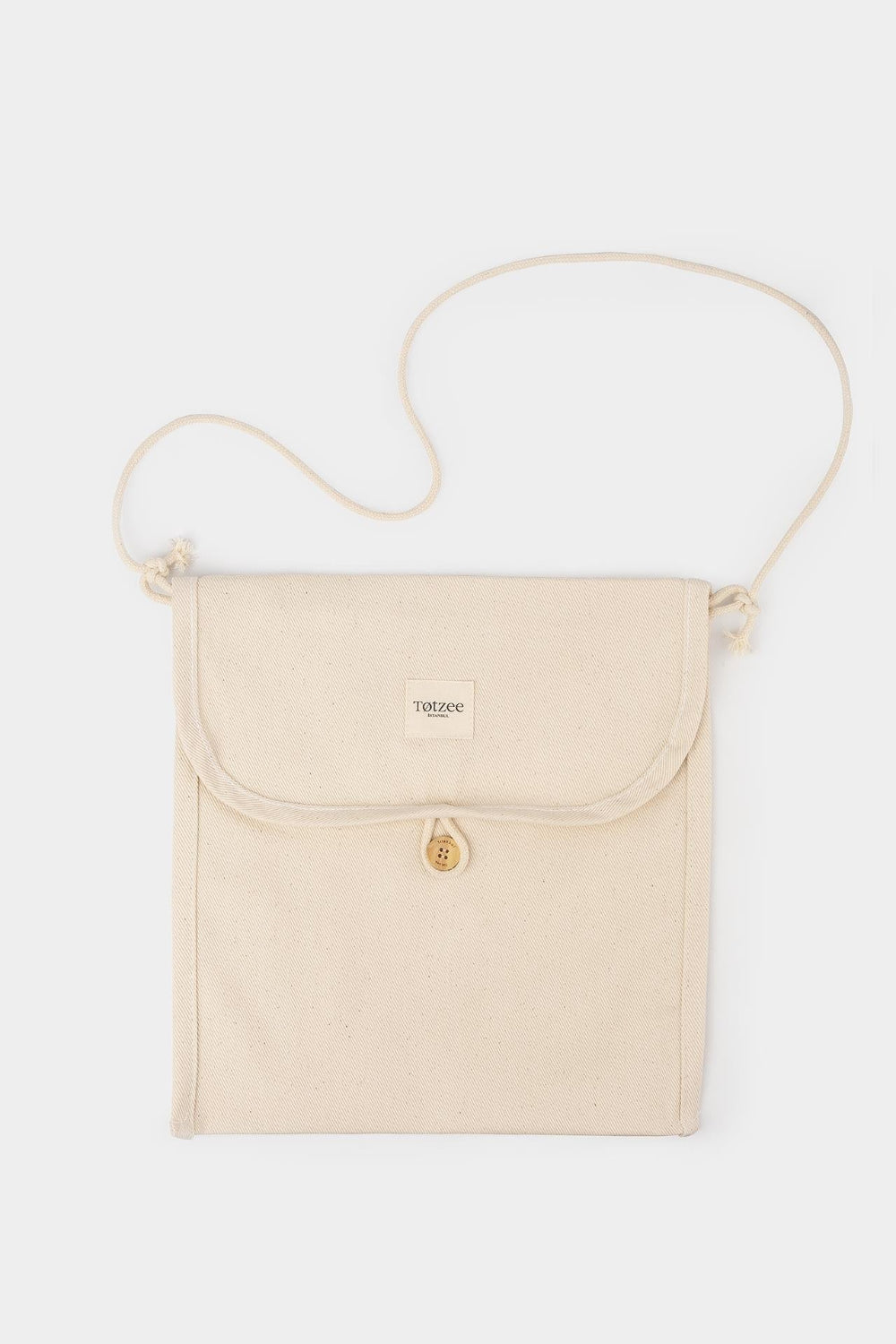 Totzee-Omuz Askılı Bez Çanta Bej-Bez Çanta-1-Milagron.com