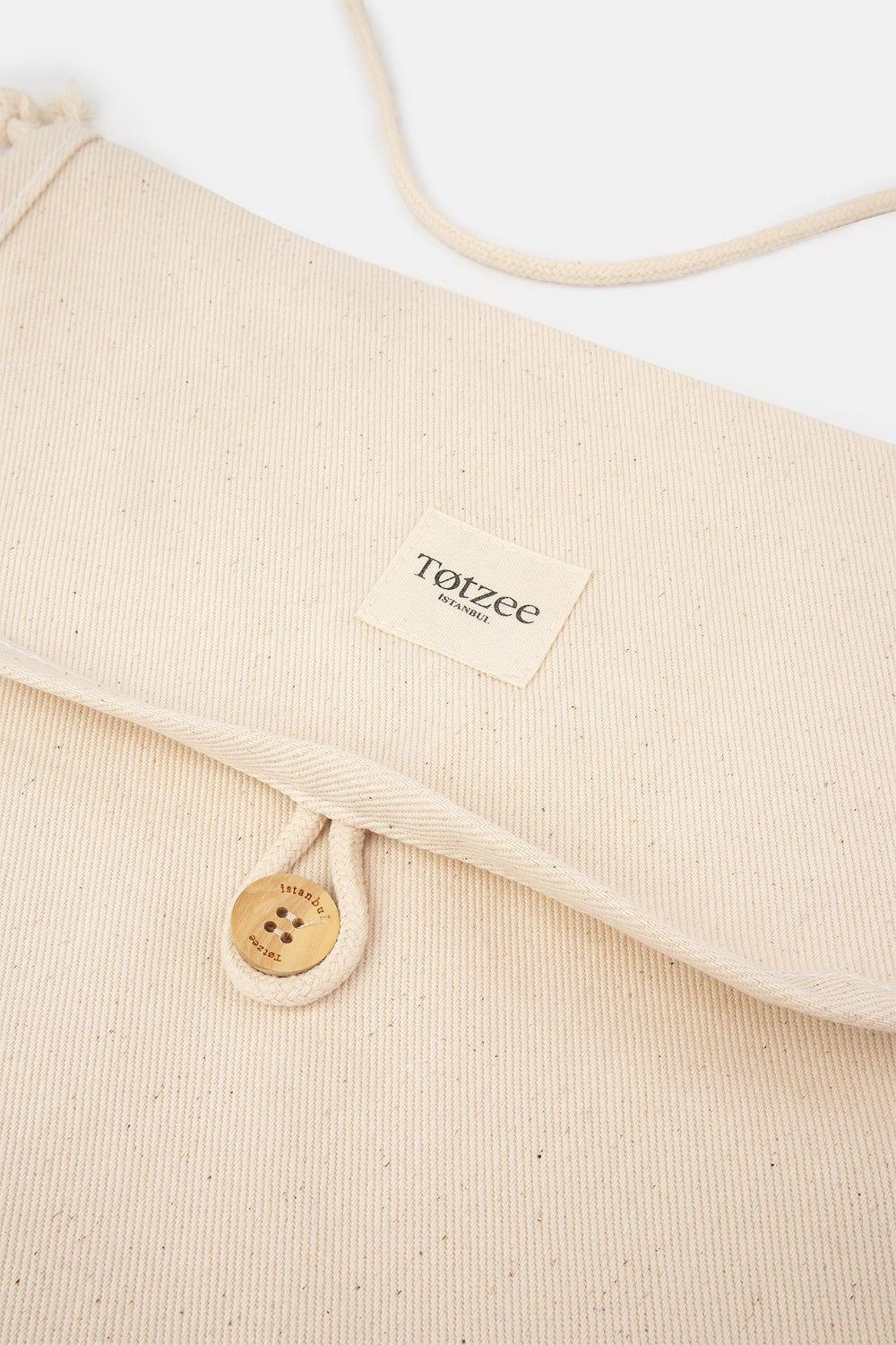 Totzee-Omuz Askılı Bez Çanta Bej-Bez Çanta-2-Milagron.com