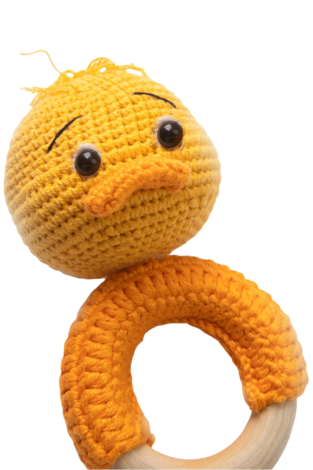 Totzee-Amigurumi Ördek Çıngırak Sarı-Amigurumi Çıngırak-2-Milagron.com