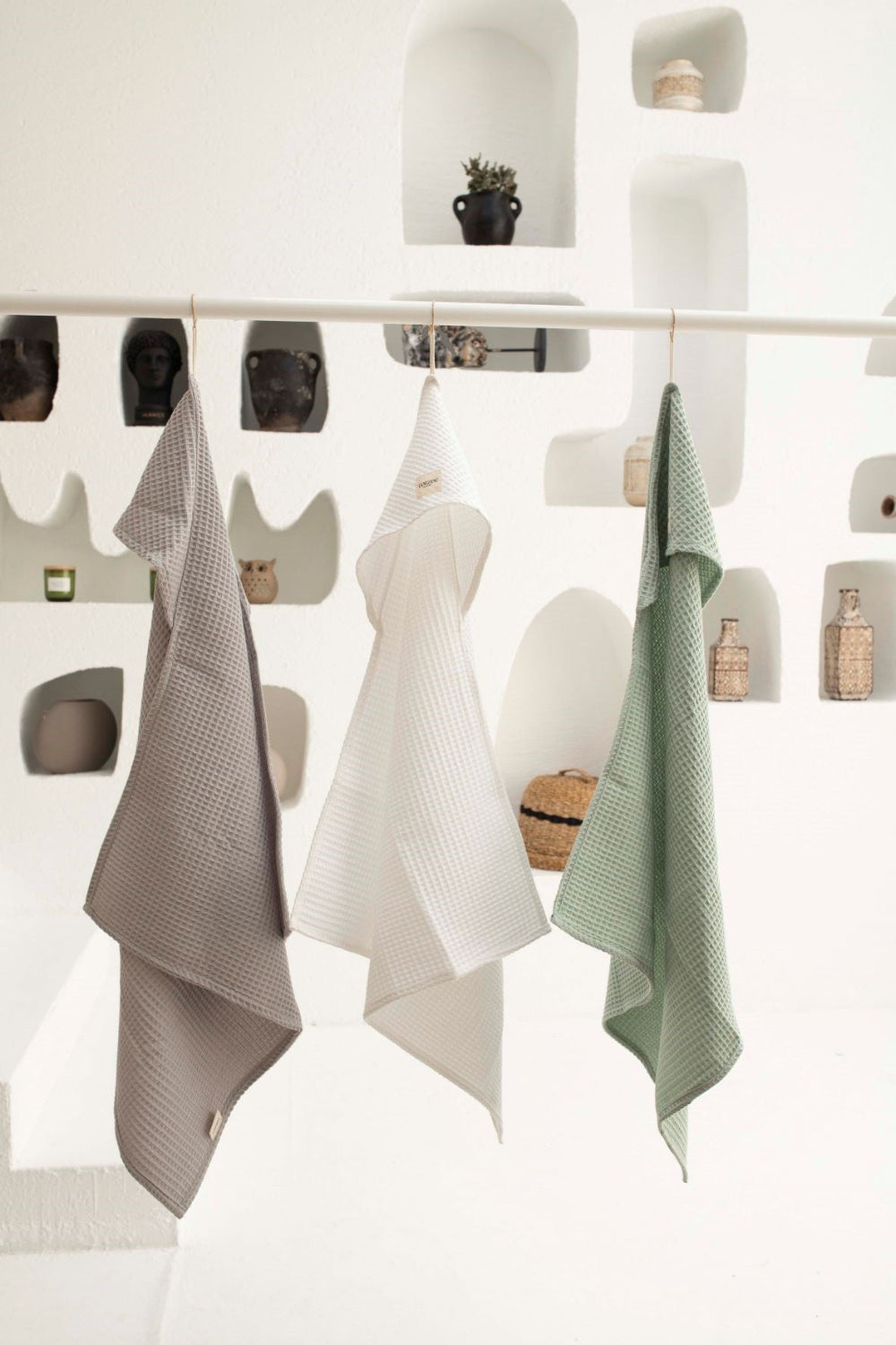 Totzee-Waffle Bornoz Optik Beyaz-Bornoz-3-Milagron.com