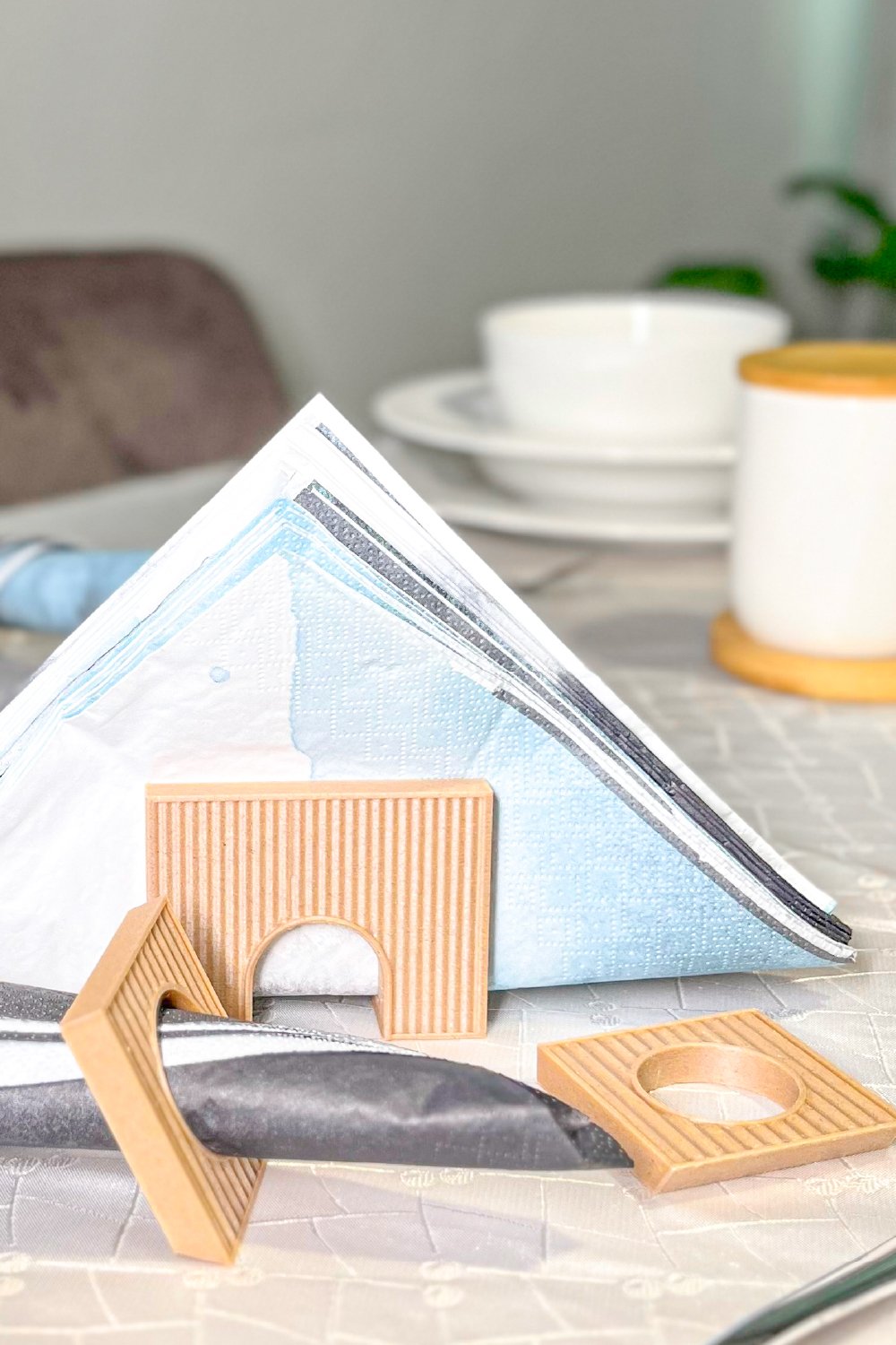 Tou Workshop-Column Ahşap Peçetelik Ve Peçete Yüzüğü-Sunum Aksesuarları-3-Milagron.com