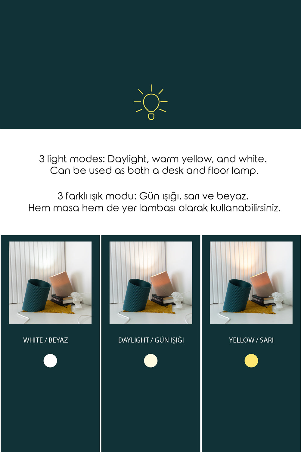 Tou Workshop-İngoto Masa Lambası-Dekoratif Aydınlatma-9-Milagron.com