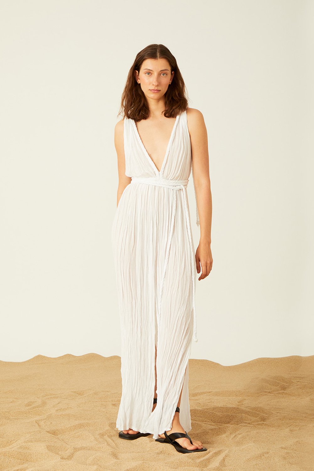 Towdoo-Boudica Elbise – Beyaz-Elbise-1-Milagron.com