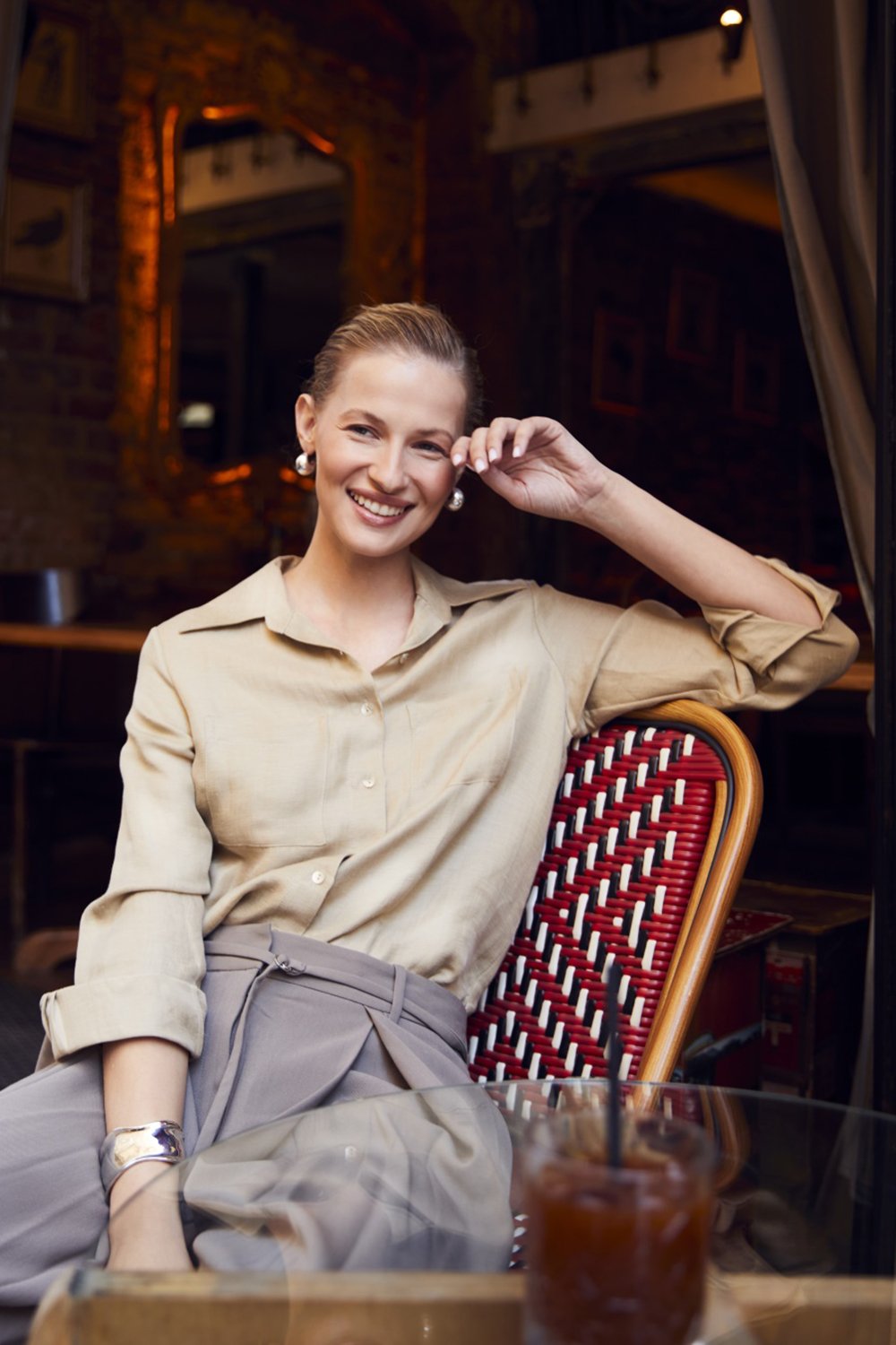 Towdoo-Daisy – Klasik Gömlek - Kahve-Gömlek-1-Milagron.com